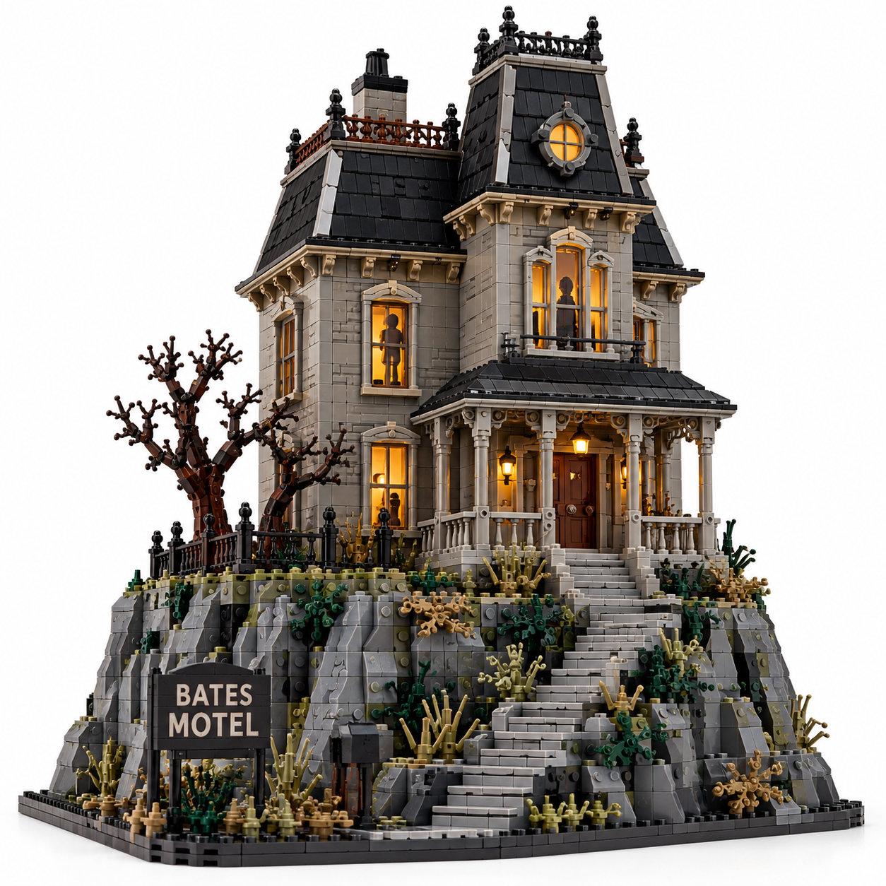 Bates Motel 1960 Classic Horror Building Set