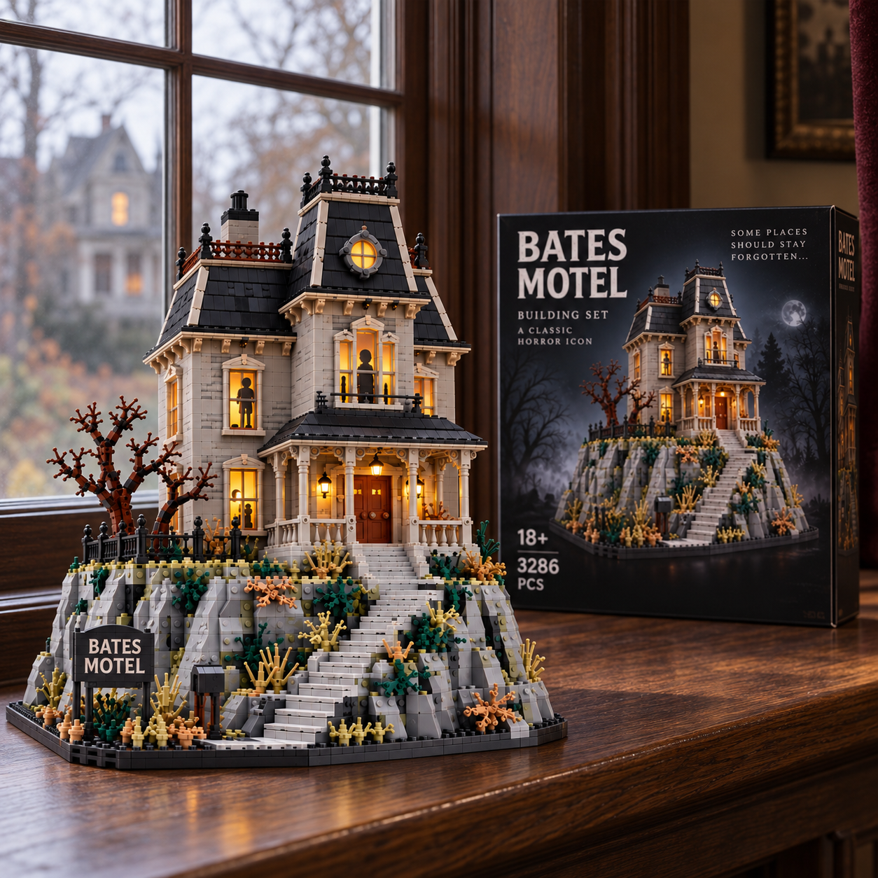 Bates Motel 1960 Classic Horror Building Set