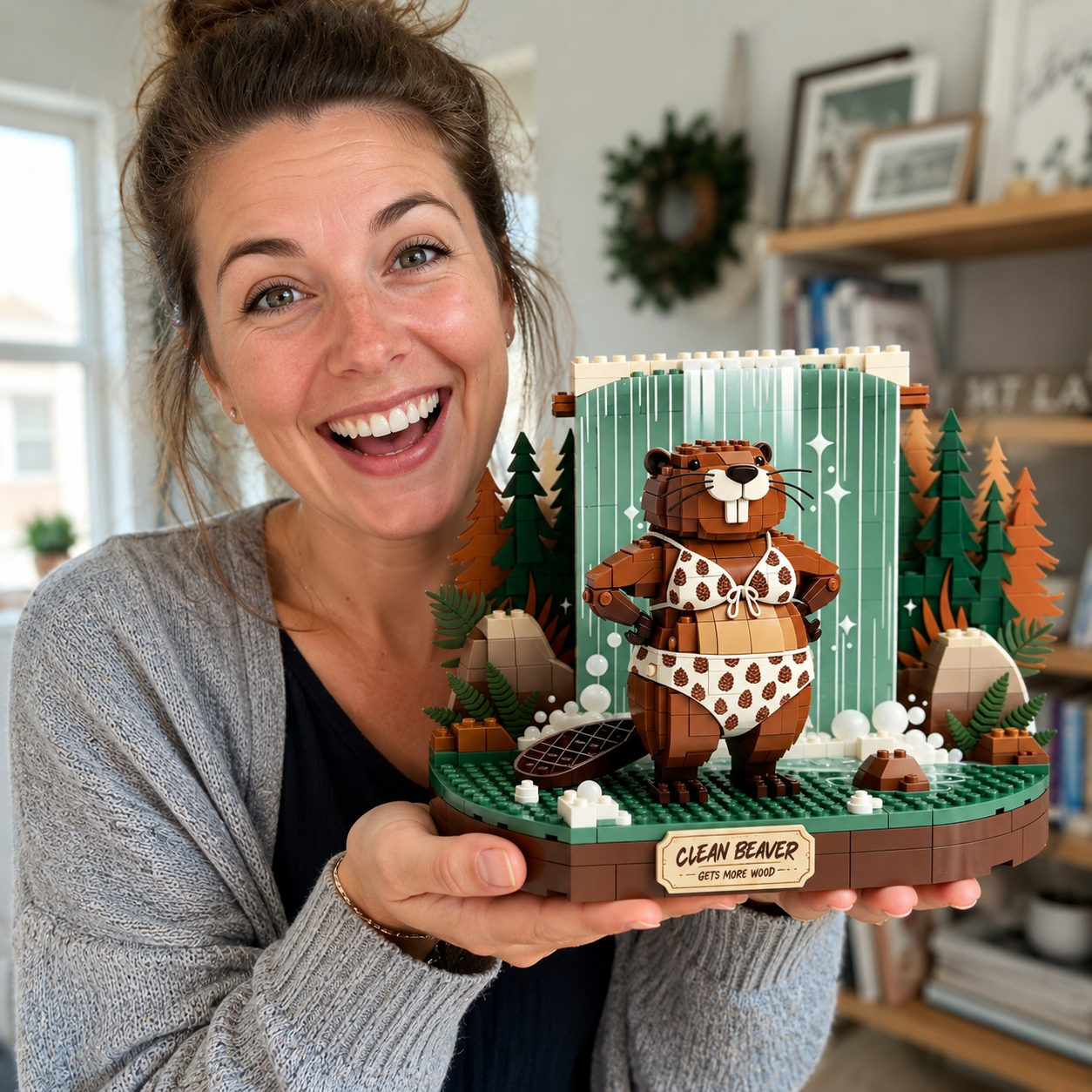 Clean Beaver Forest Spa Retreat Building Set