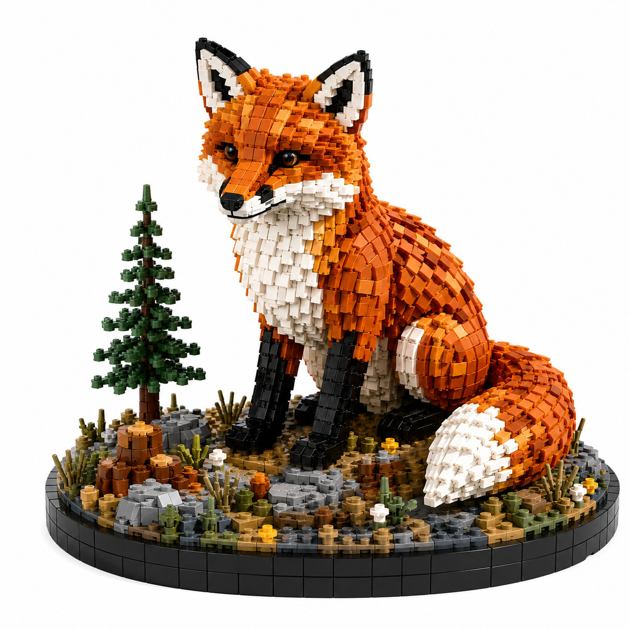 Colorado Red Fox Brick Display Set