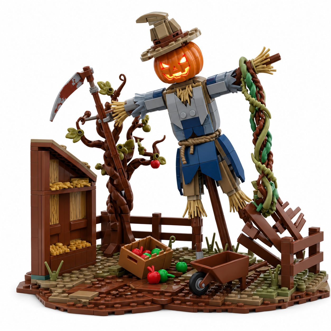 Cursed Orchard Scarecrow Awakening Diorama Building Set