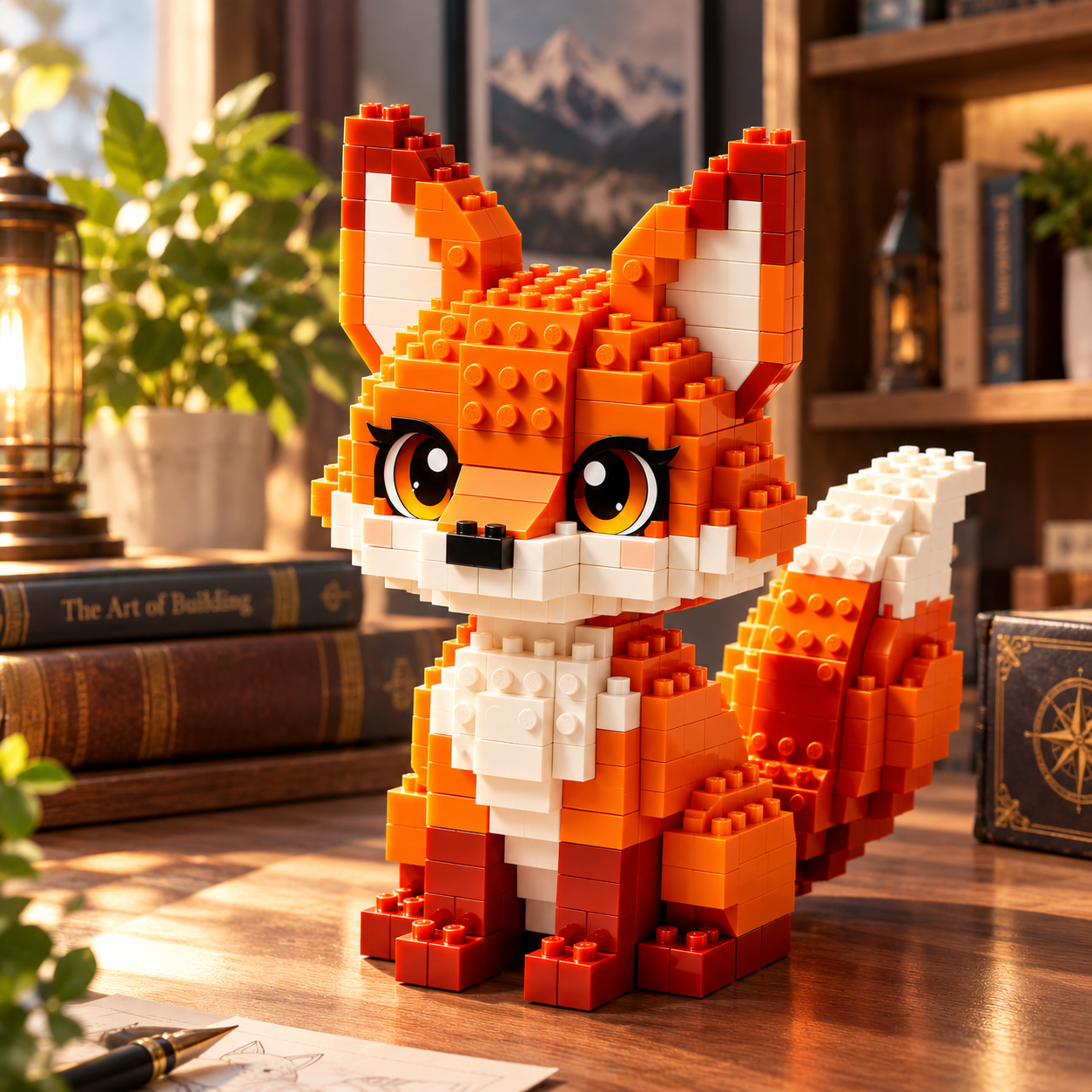 Cute Fox Building Blocks 
