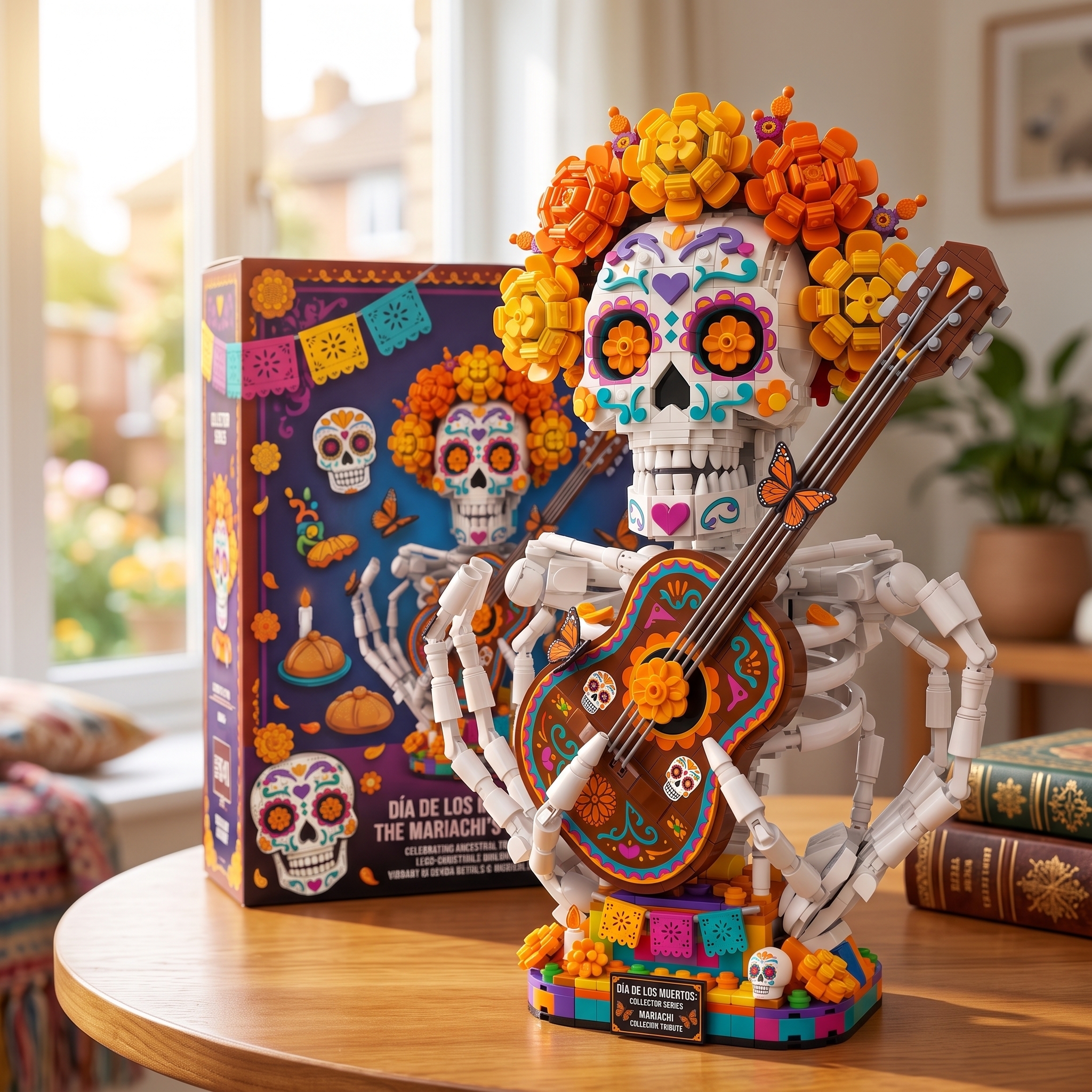 Día de los Muertos Mariachi Skeleton Guitar Building Set