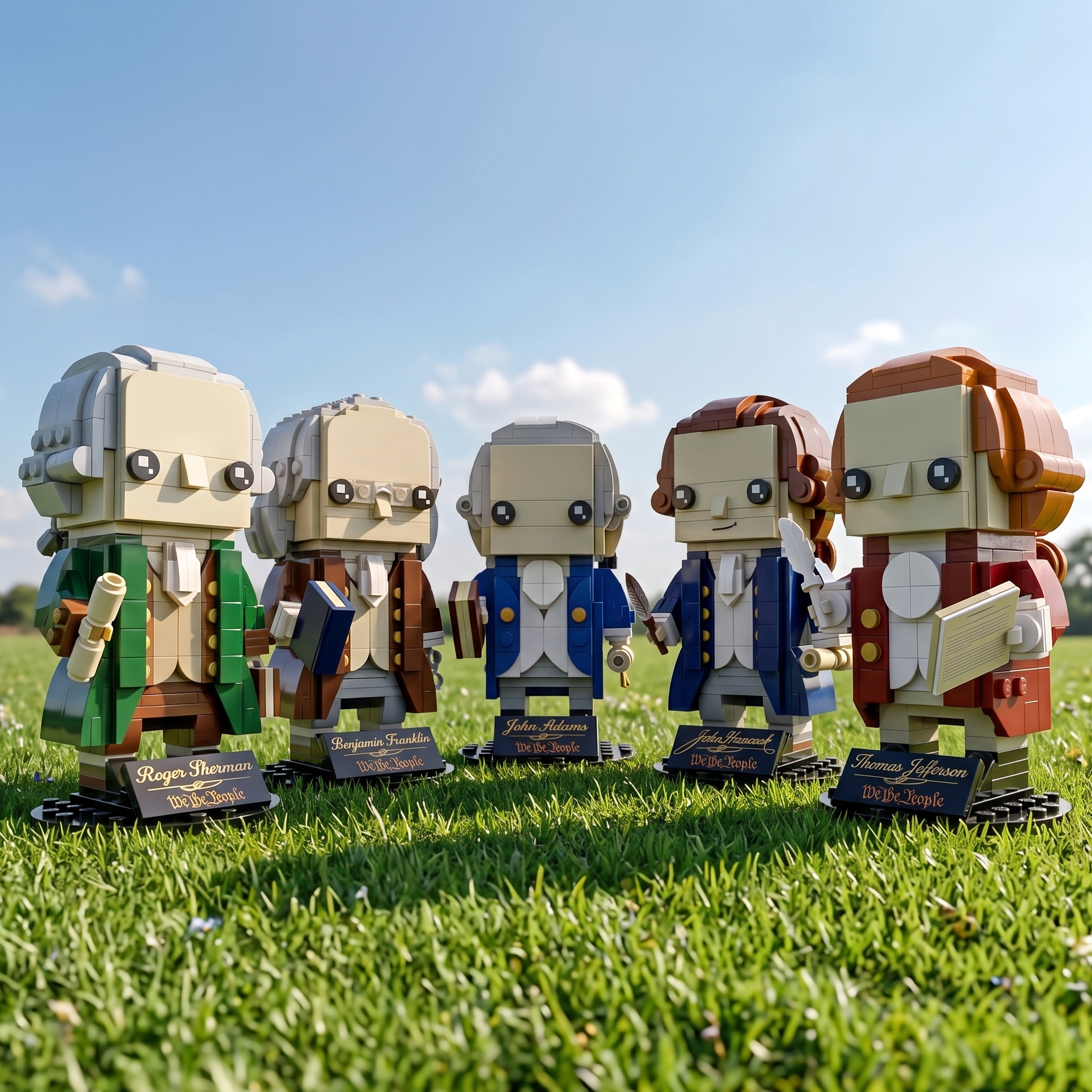 We the People Building Block Figures