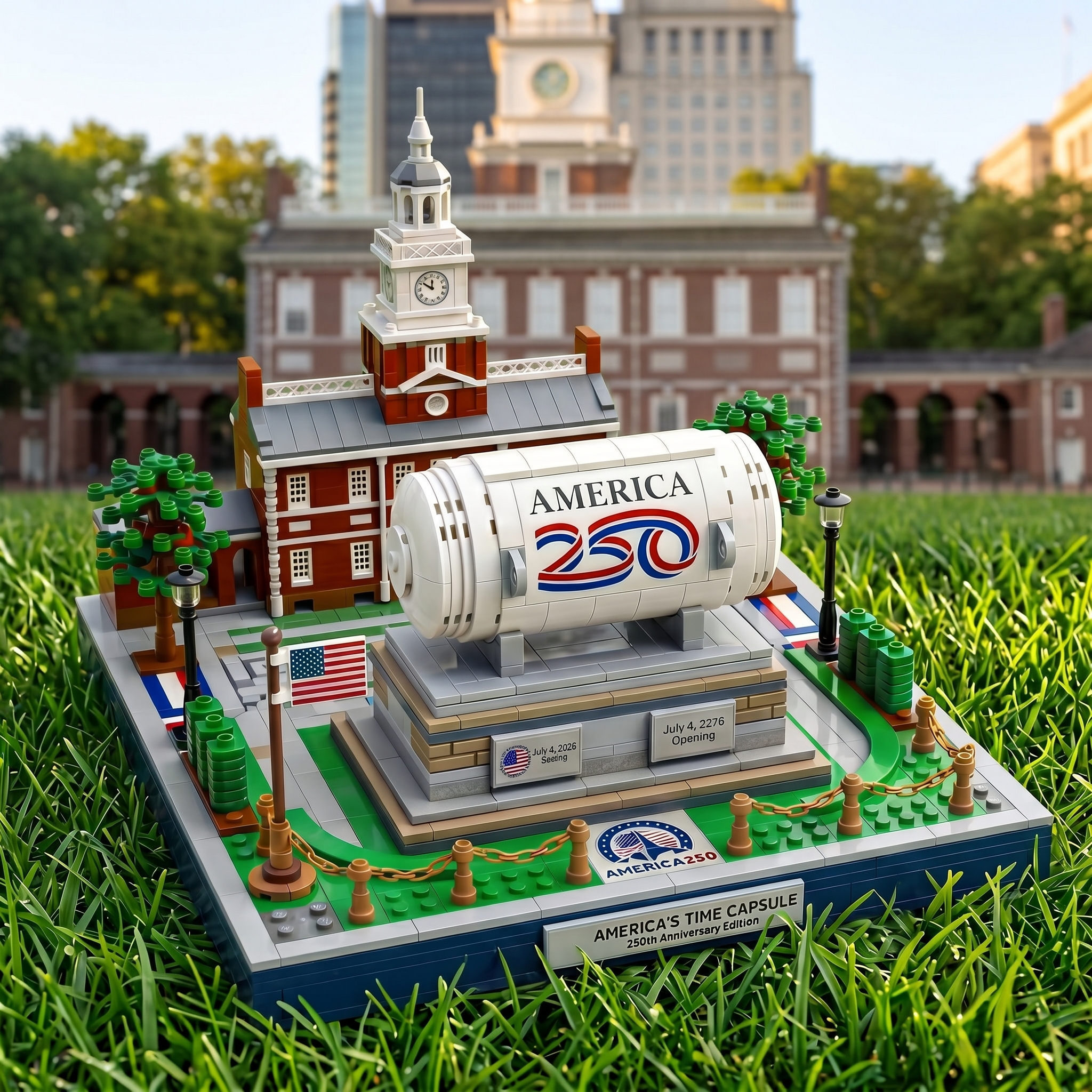 America's Time Capsule 250th Anniversary Collector Display Building Set