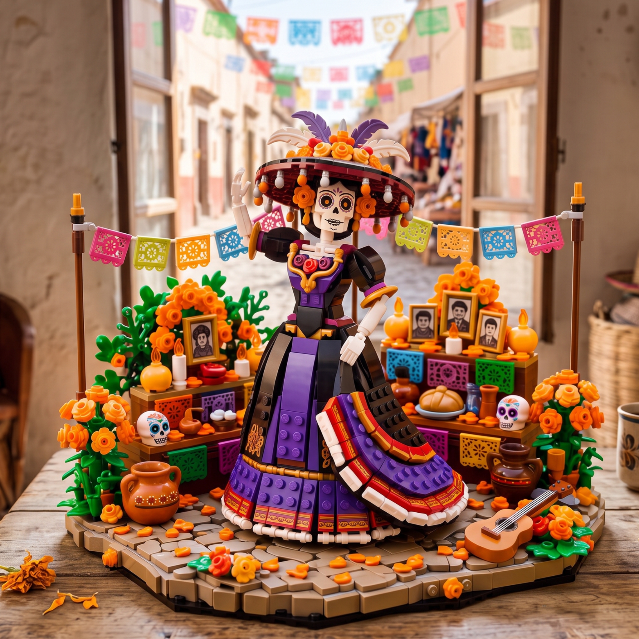 La Catrina Day of the Dead Building Set