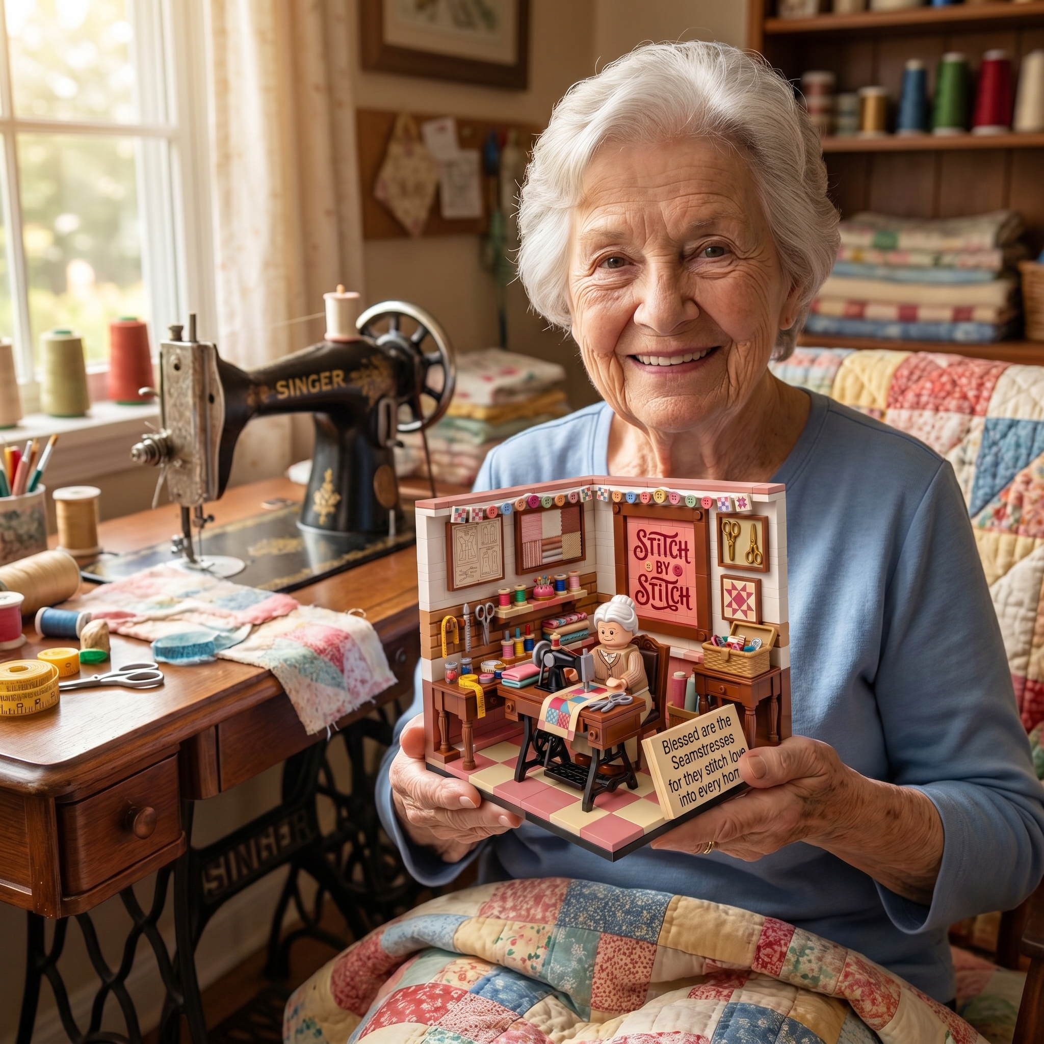 Stitch by Stitch Seamstress Workshop Building Set