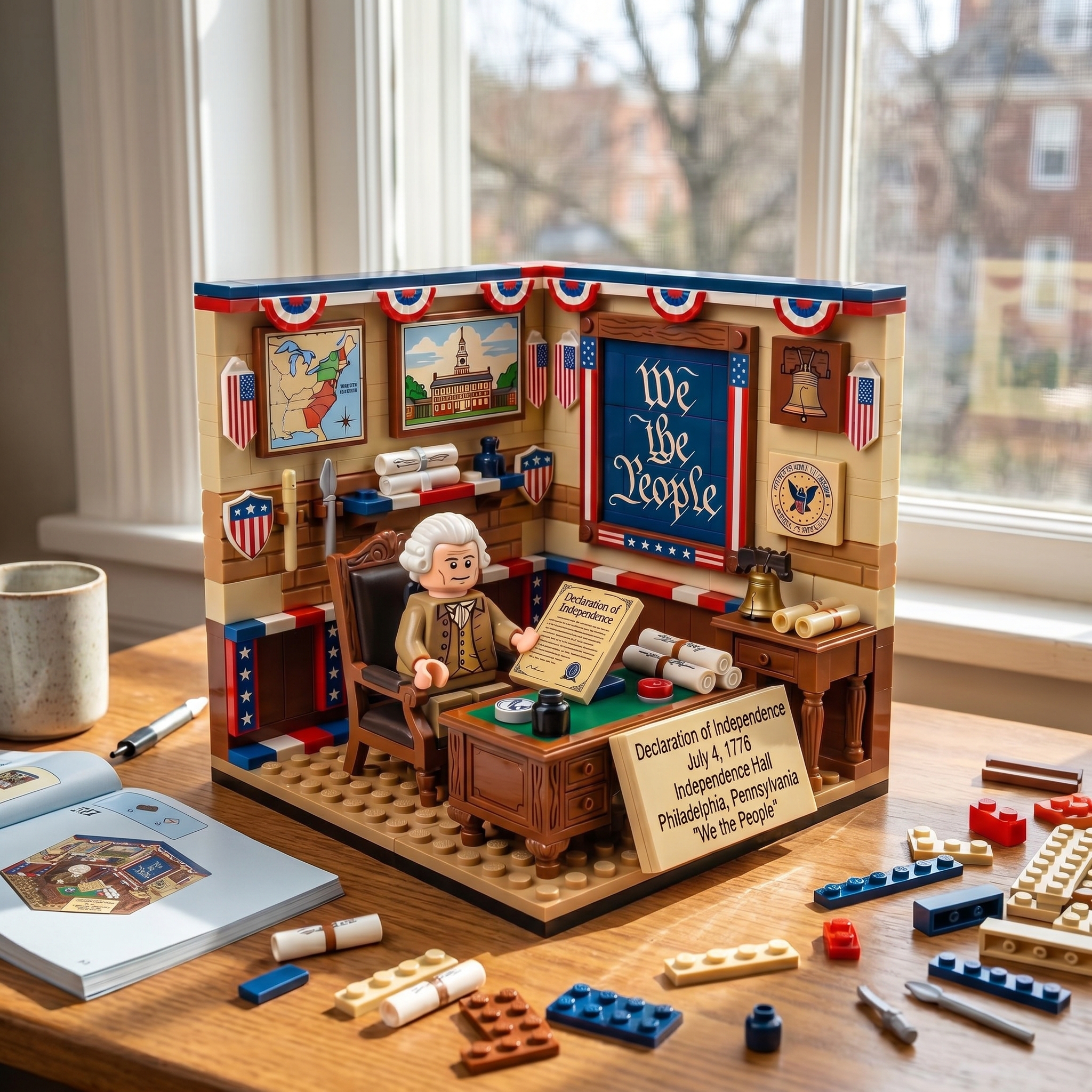 We the People 250th Anniversary Declaration Room Building Set