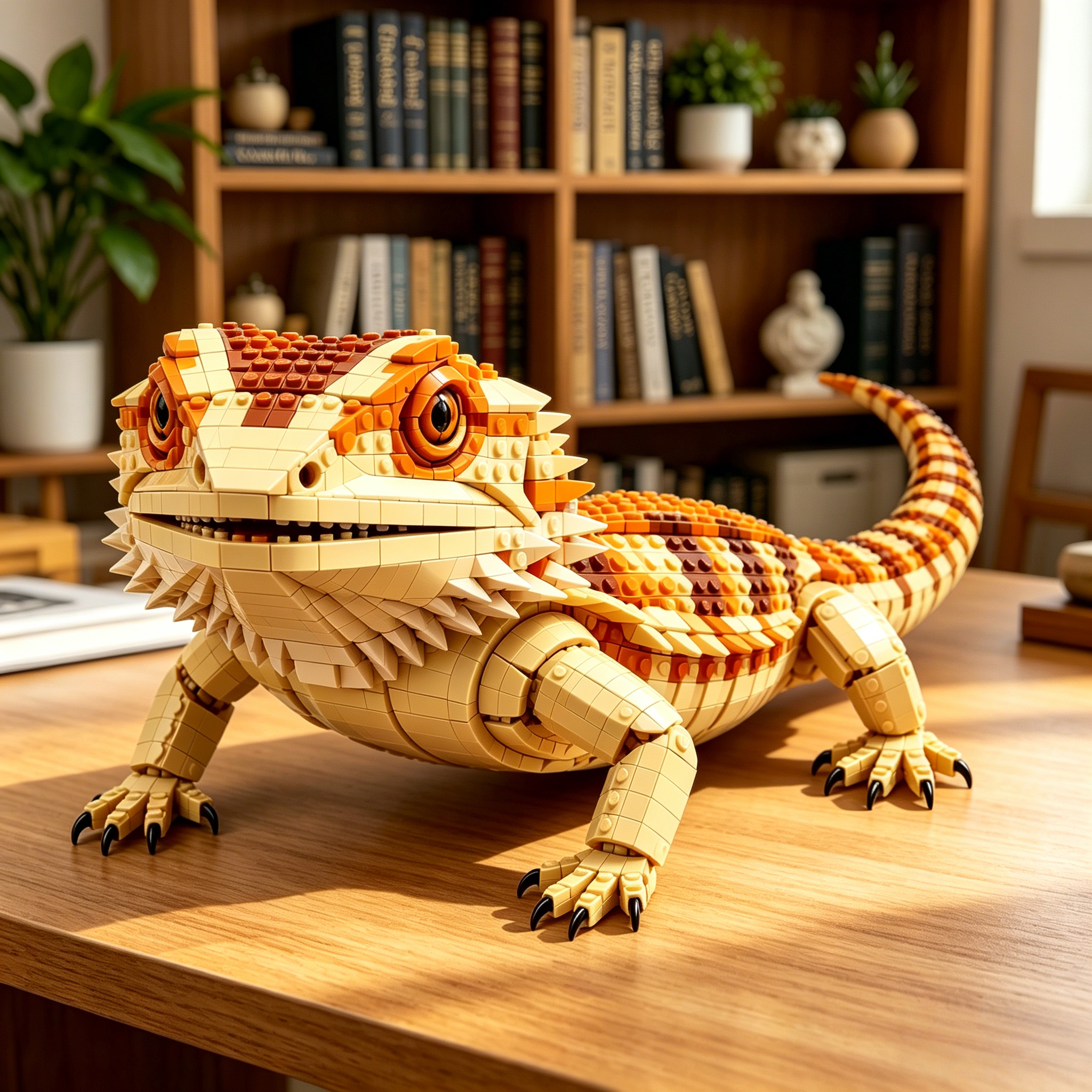 Desert King Bearded Dragon Building Brick Set