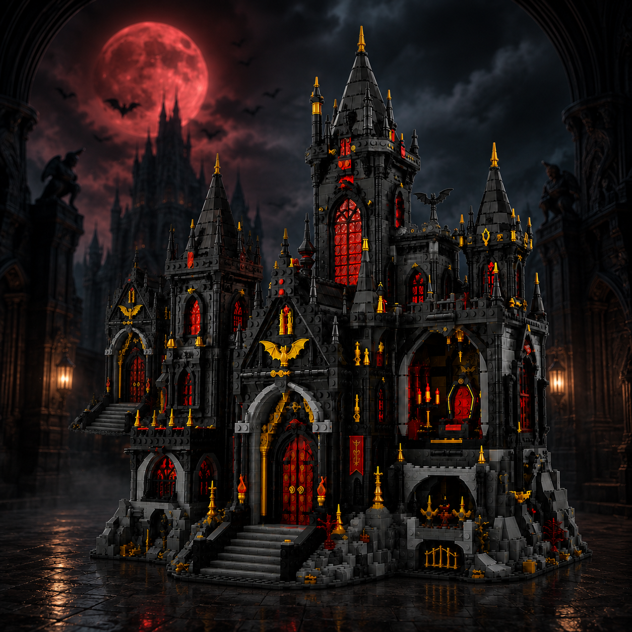 Dracula Vampire Castle Gothic Architecture Collector Building Set