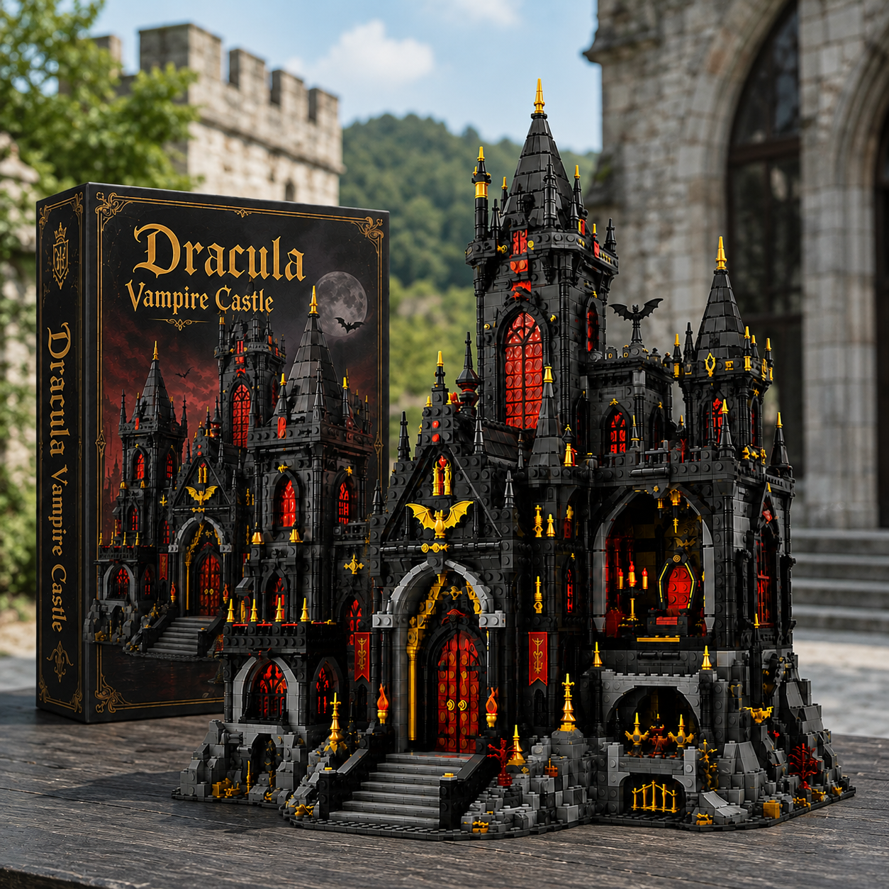 Dracula Vampire Castle Gothic Architecture Collector Building Set