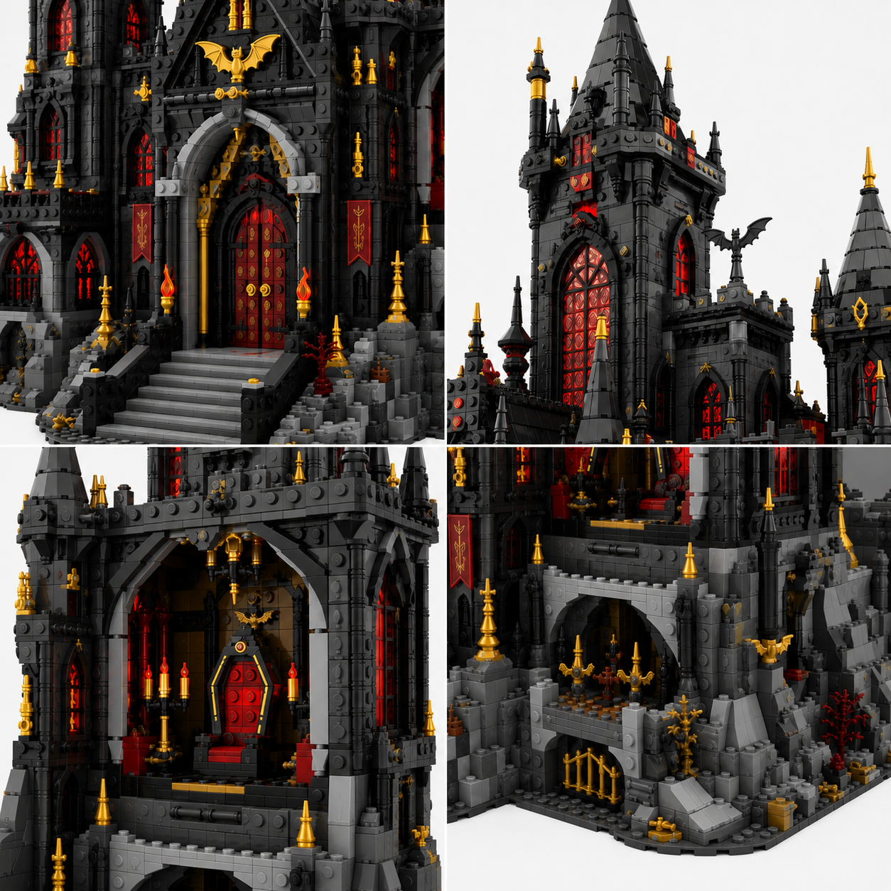 Dracula Vampire Castle Gothic Architecture Collector Building Set