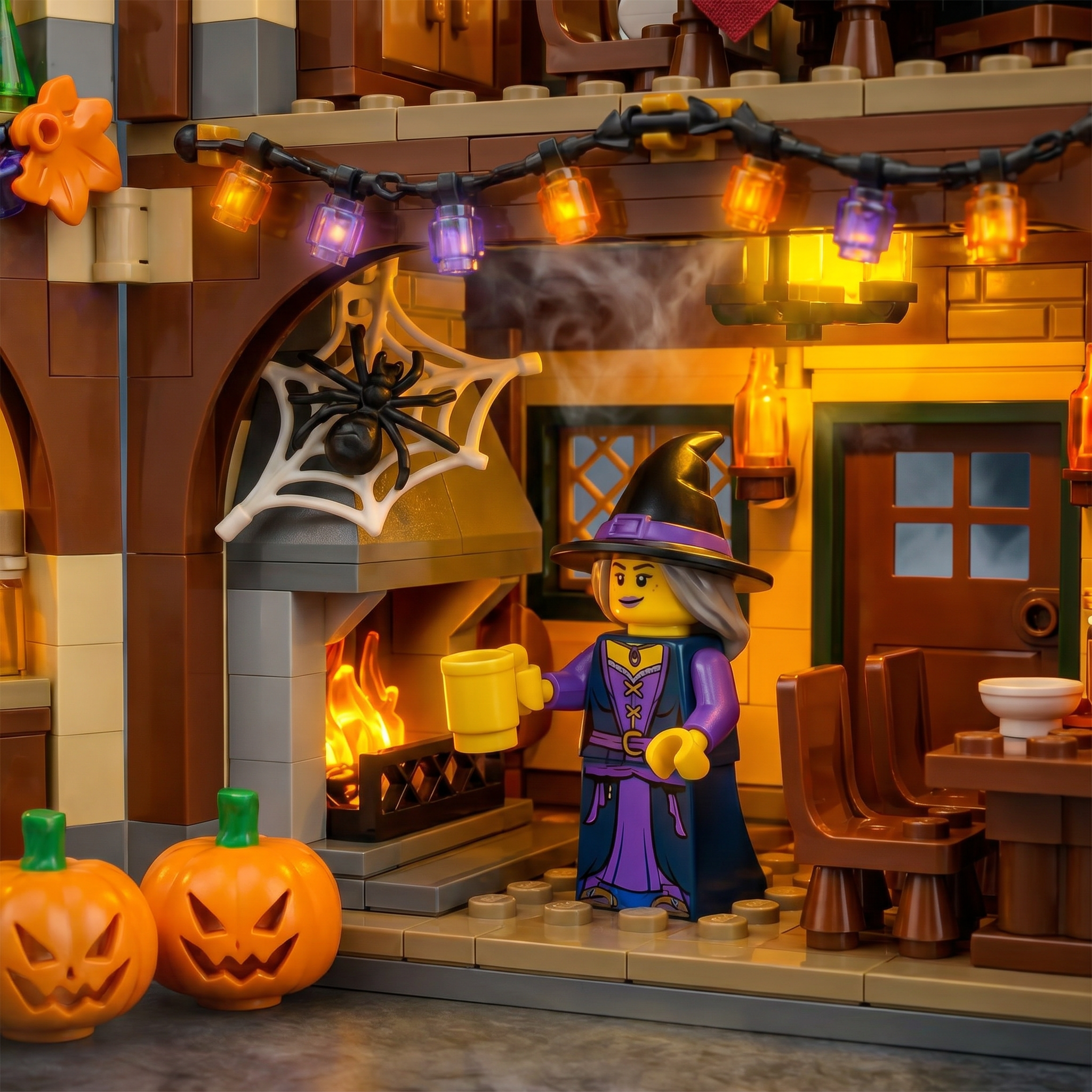 Halloween Gothic Monster Tavern Building Block Set