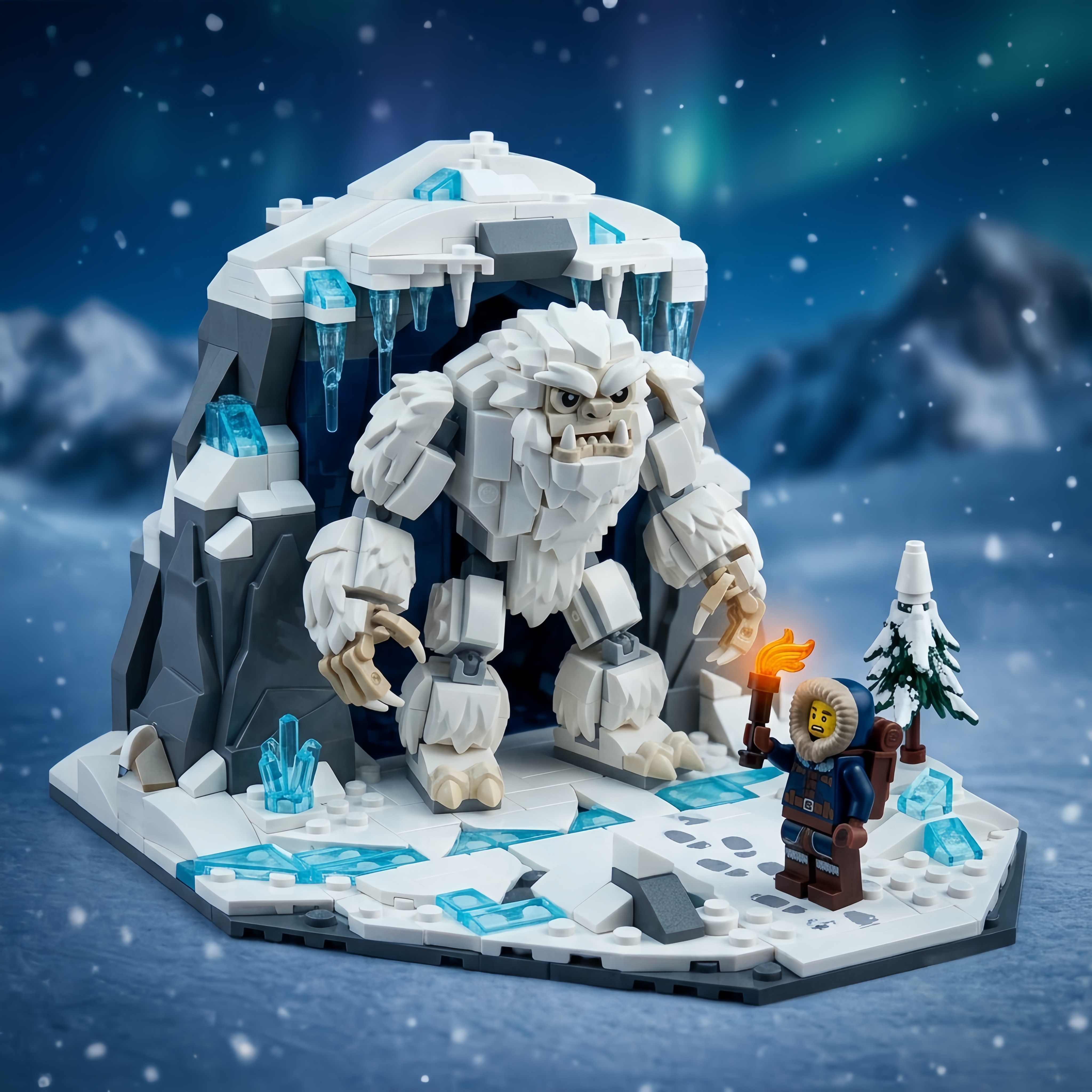 Frostfang Yeti Encounter Display Building Set