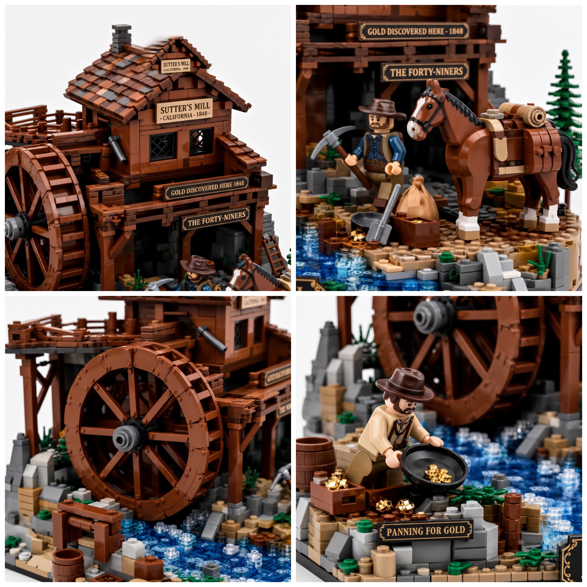 Sutter’s Mill 1848 California Gold Rush Building Set