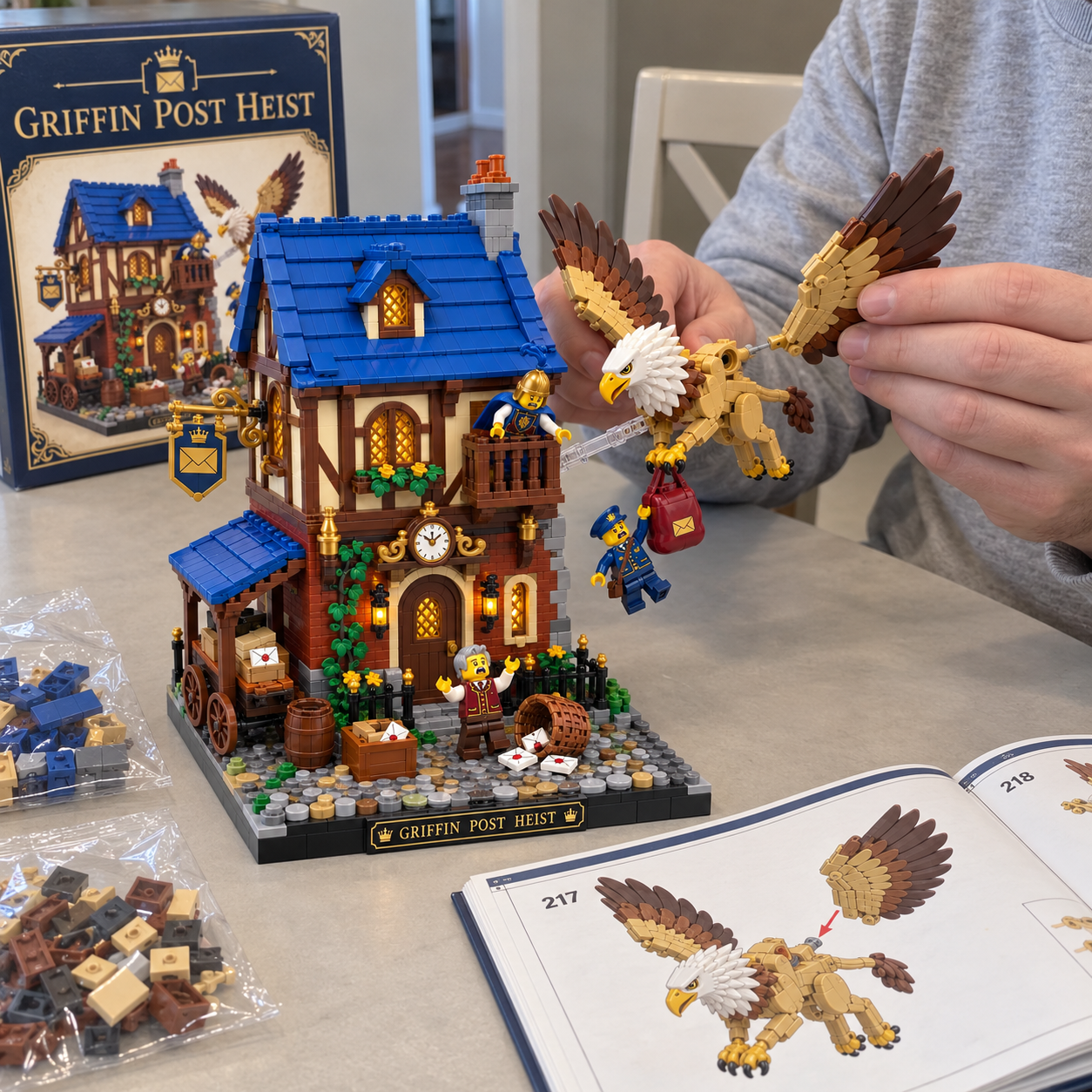 griffin-post-heist-eagle-fantasy-post-office-building-set – DOMIBRICK