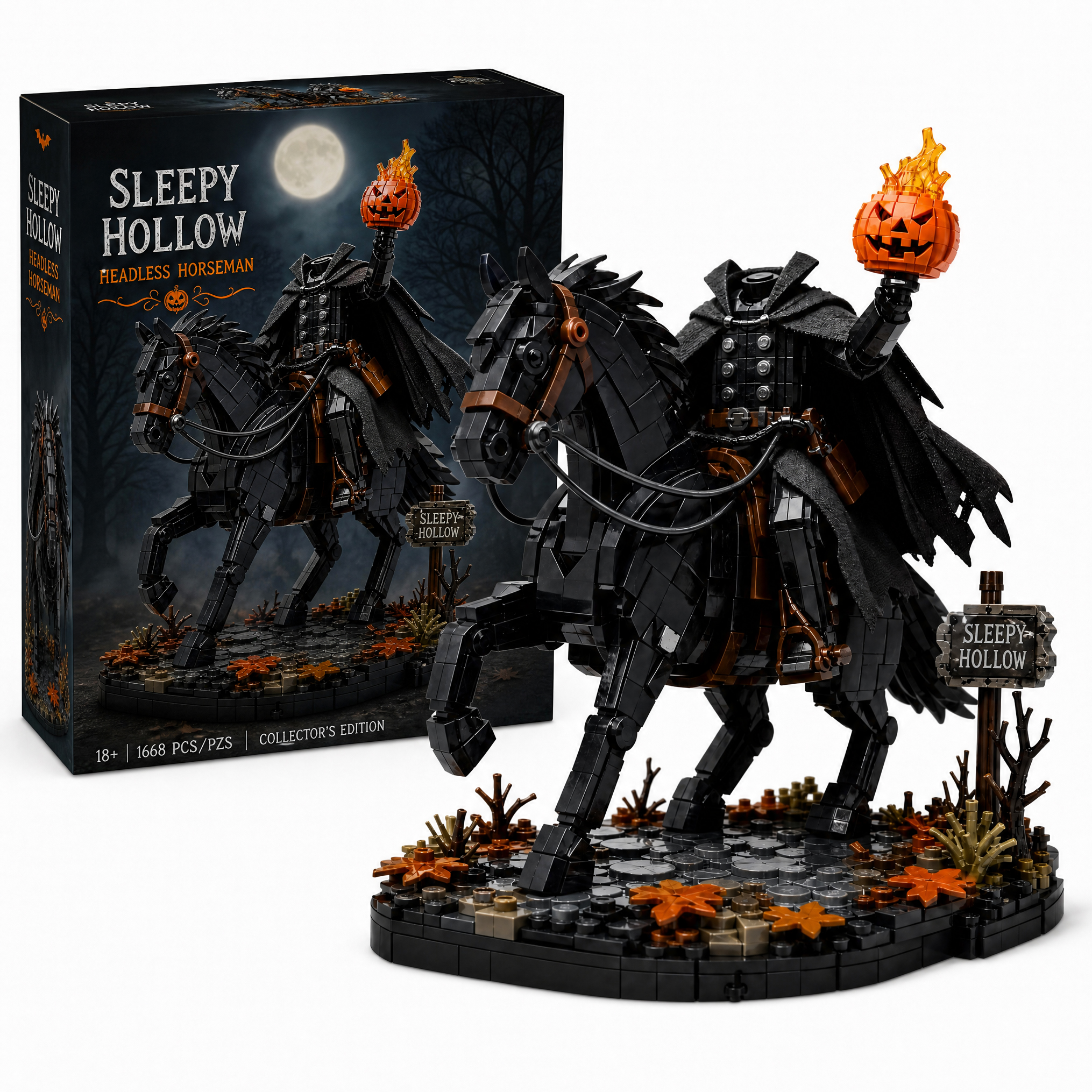 Sleepy Hollow Headless Horseman Display Building Set