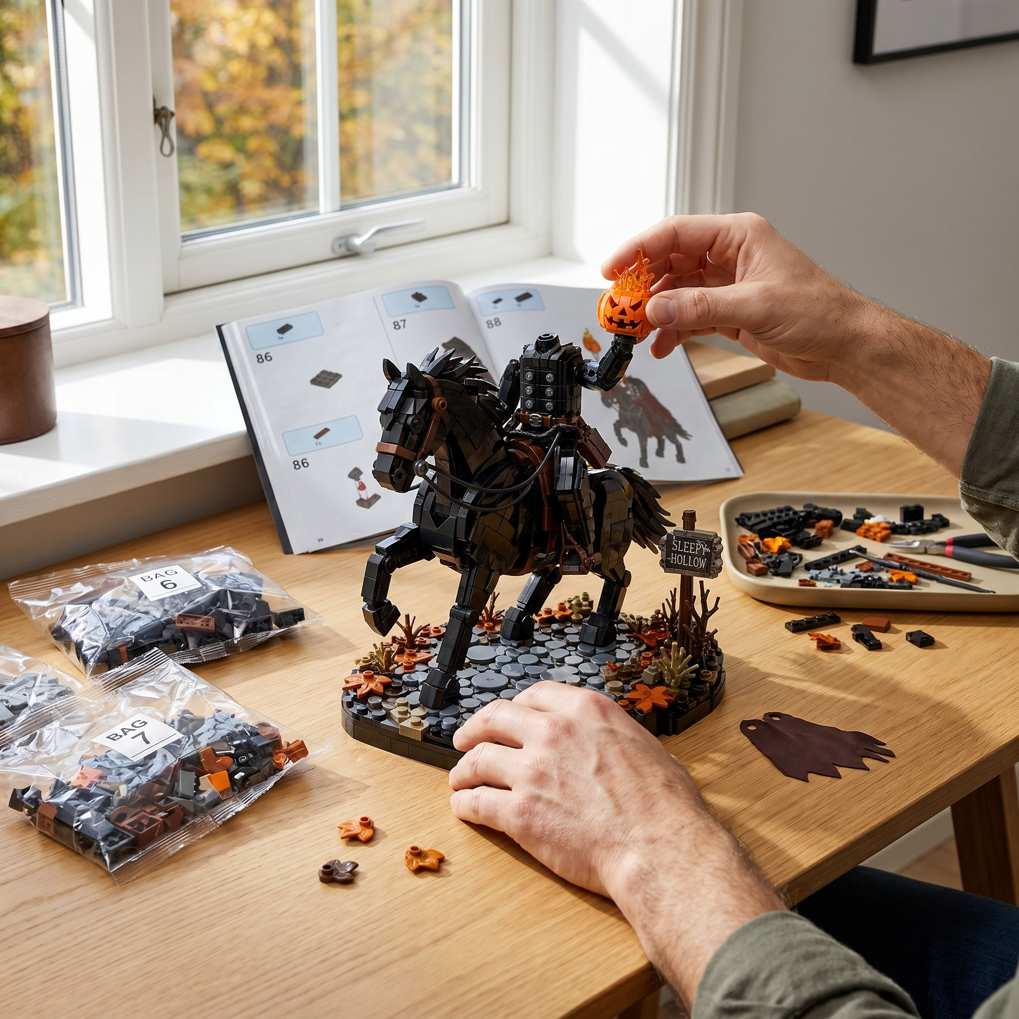 Sleepy Hollow Headless Horseman Display Building Set