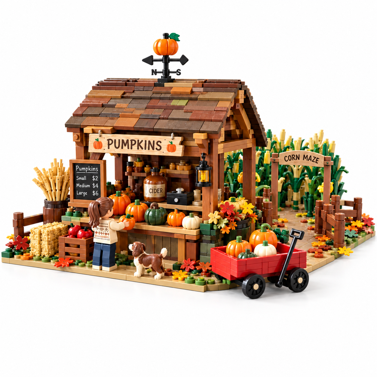 Harvest Hollow Pumpkin Stand Building Set