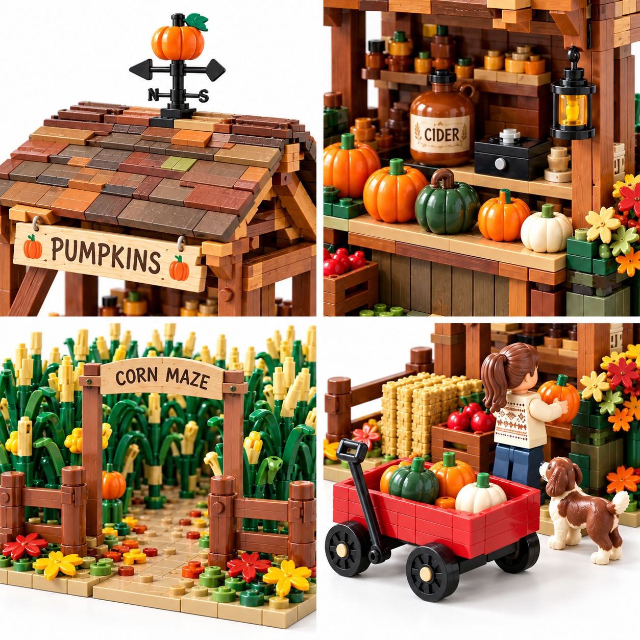 Harvest Hollow Pumpkin Stand Building Set