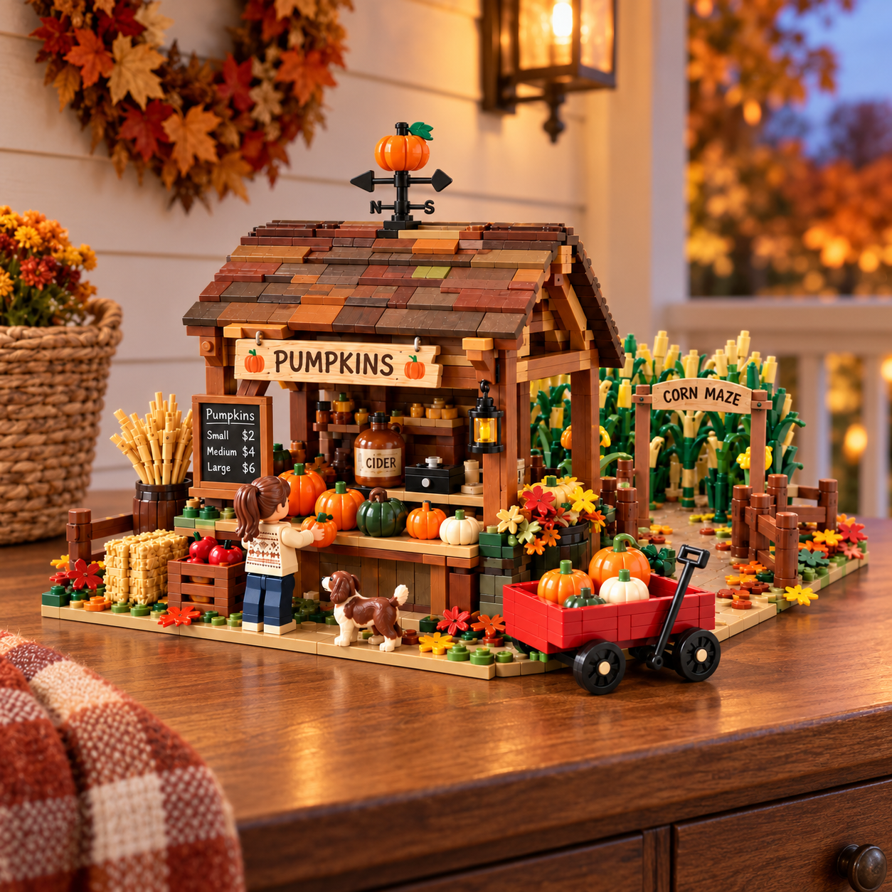 Harvest Hollow Pumpkin Stand Building Set