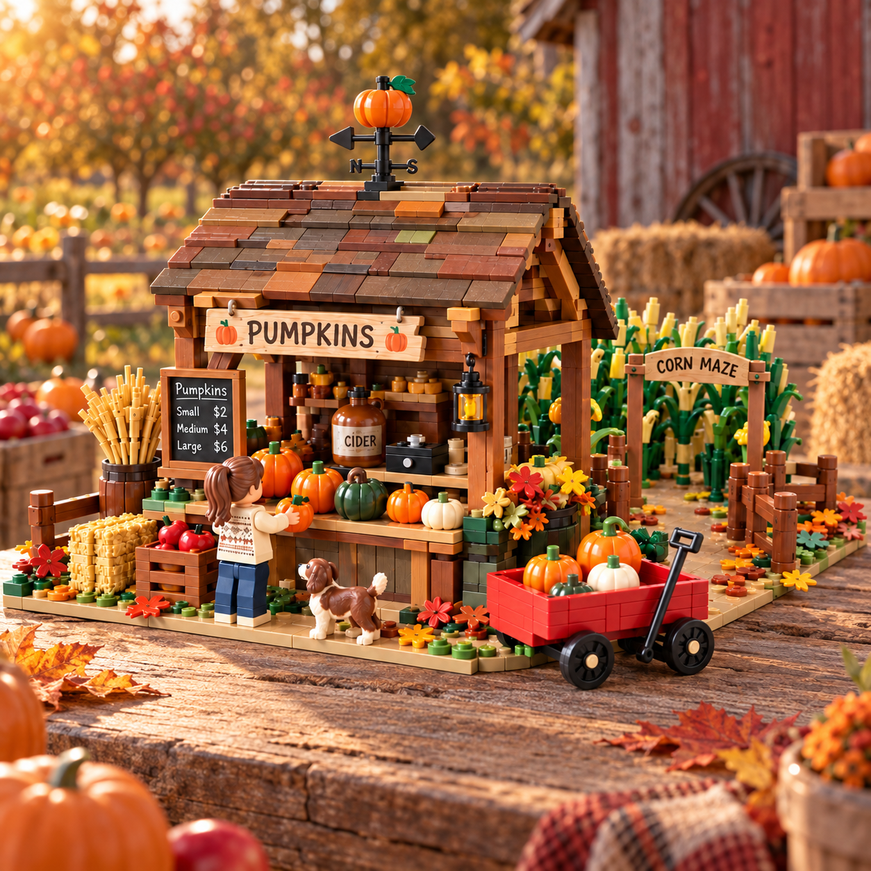 Harvest Hollow Pumpkin Stand Building Set