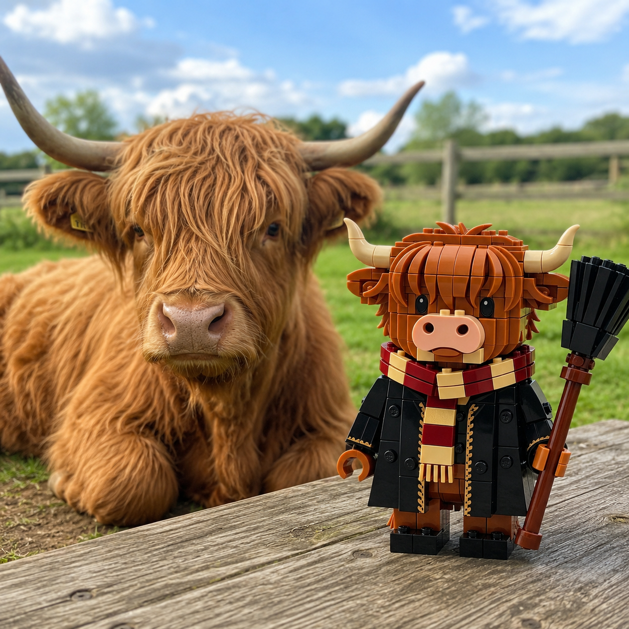 Highland Cow Wizard Legacy Building Set