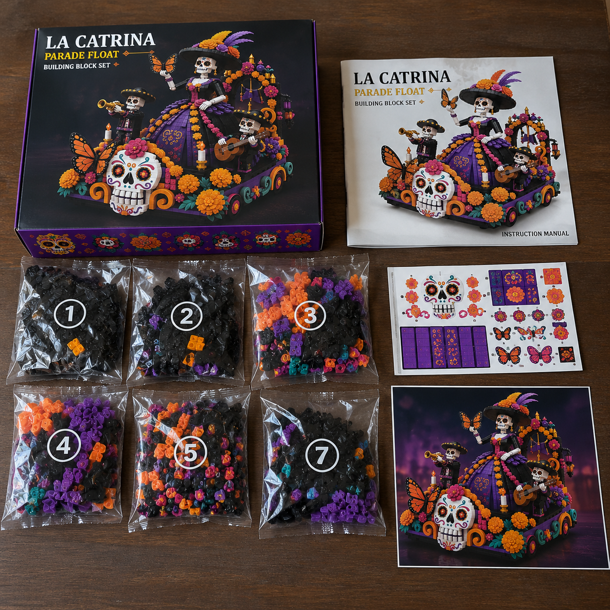 La Catrina Marigold Parade Float Building Set