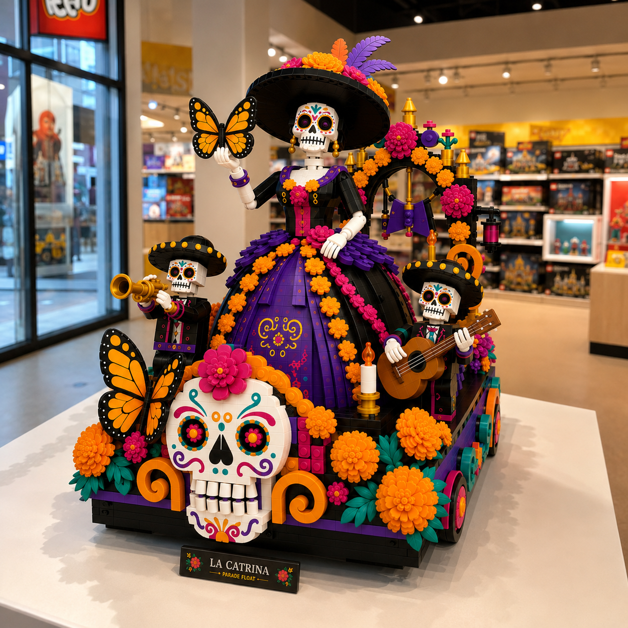 La Catrina Marigold Parade Float Building Set