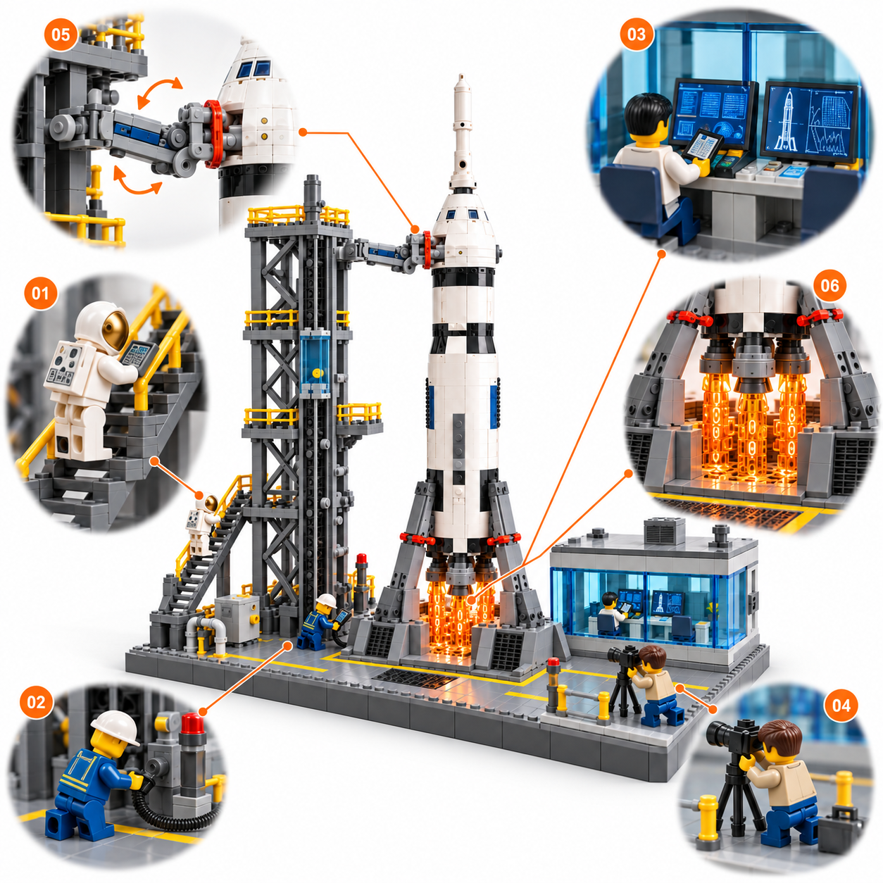 Lunar Frontier Launch Complex Building Set
