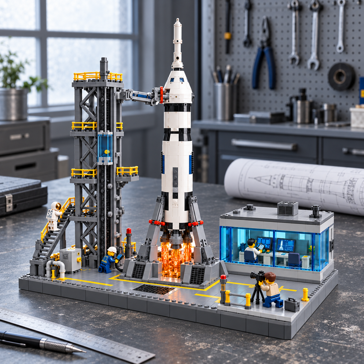 Lunar Frontier Launch Complex Building Set