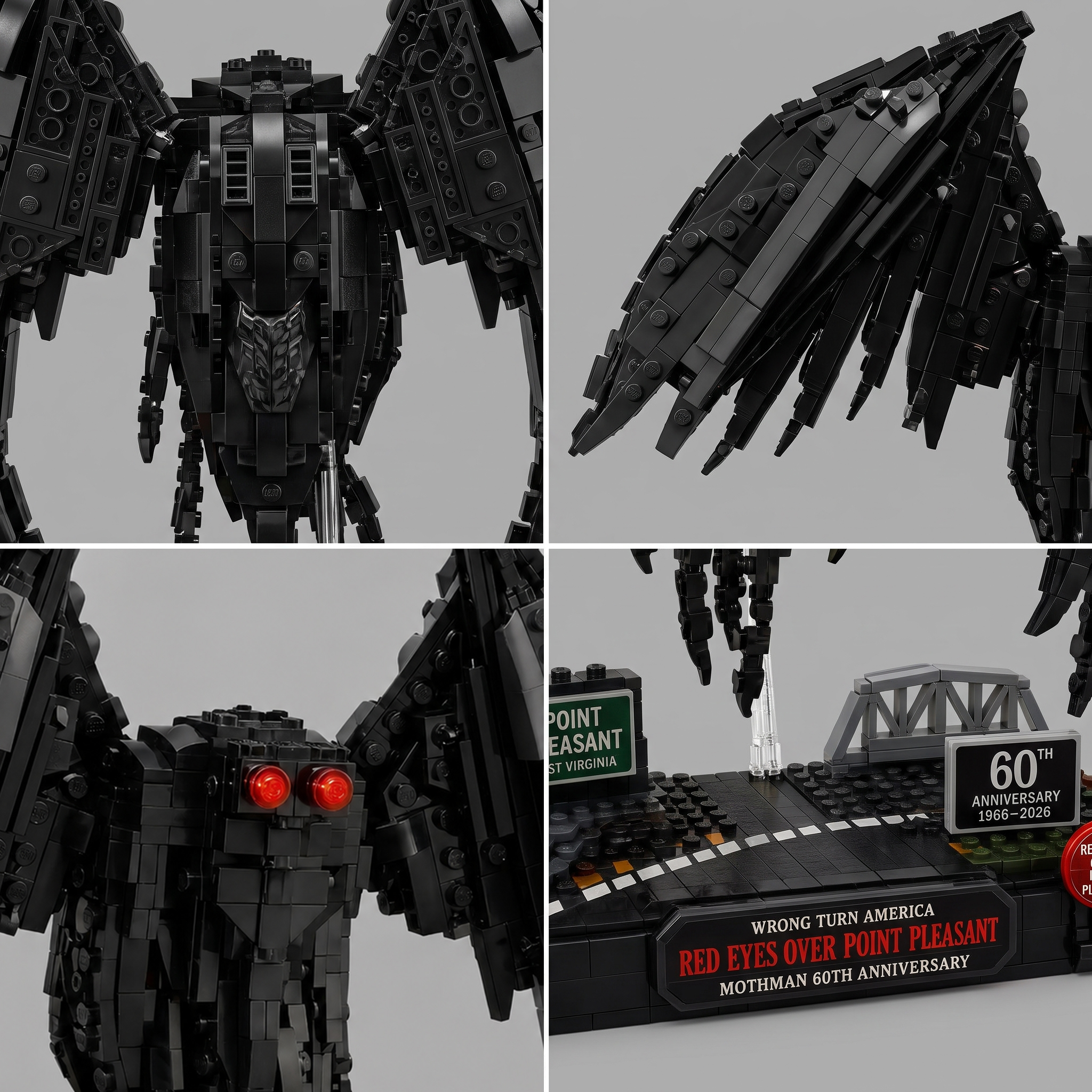 Mothman Red Eyes Over Point Pleasant — 60th Anniversary Collector Building Set