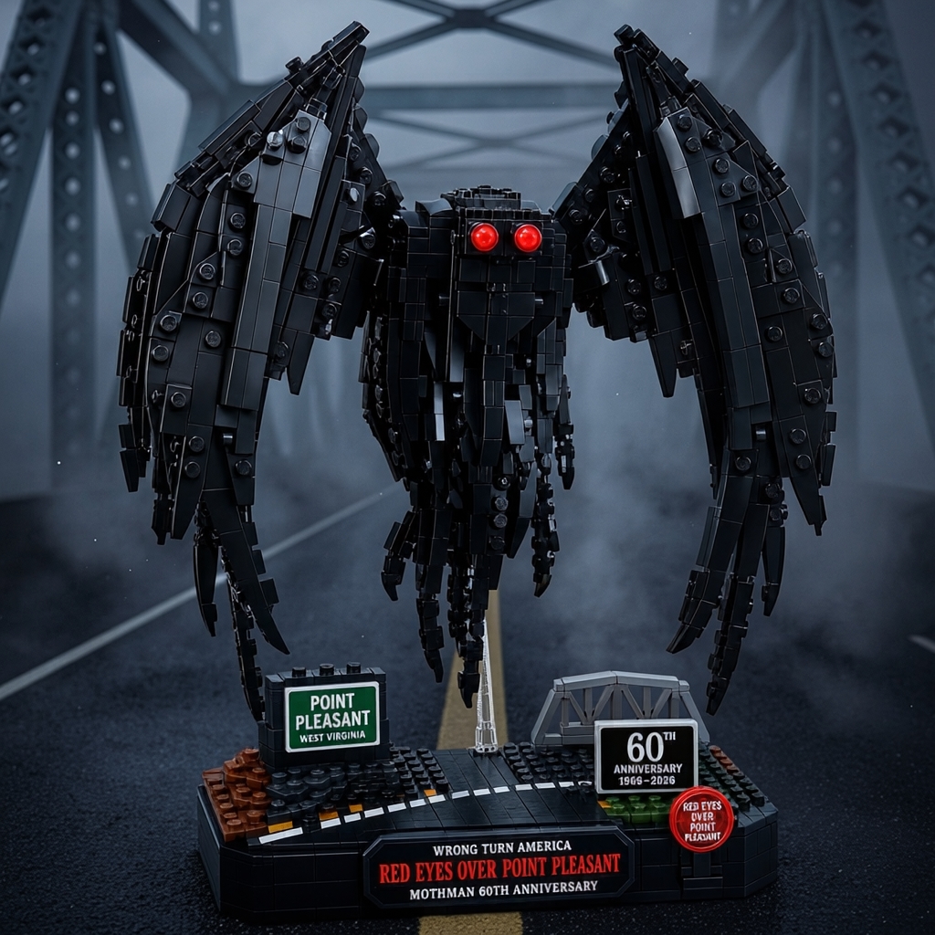 Mothman Red Eyes Over Point Pleasant — 60th Anniversary Collector Building Set