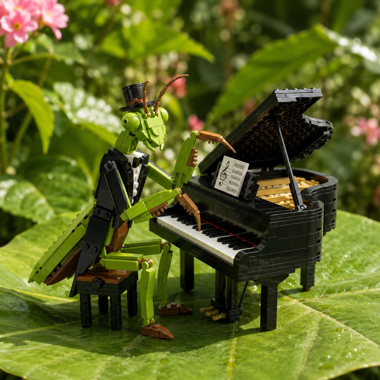 Maestro Mantis: The Praying Pianist Building Set