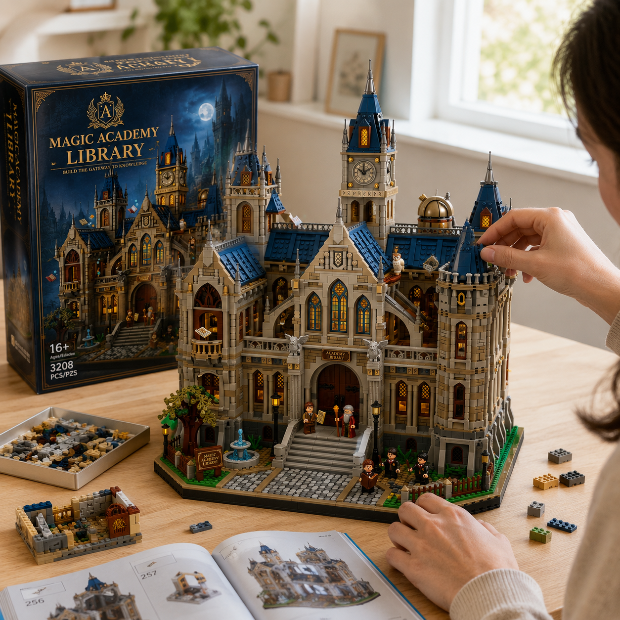 Magic Academy Library Building Blocks Set