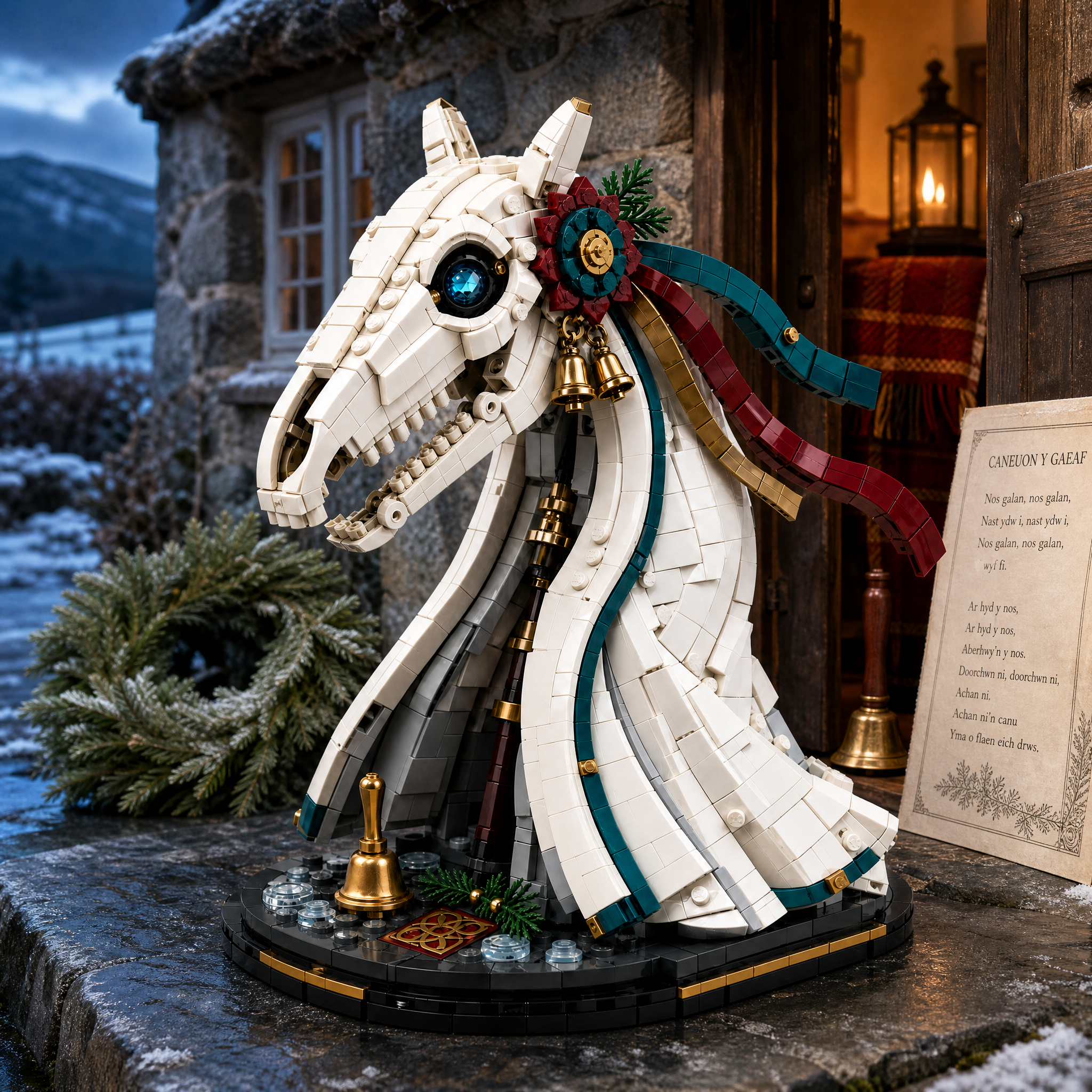 Mari Lwyd — The Winter Doorkeeper Collector Building Set
