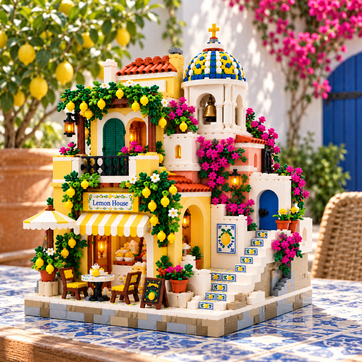 mediterranean-coastal-lemon-house-building-set – DOMIBRICK