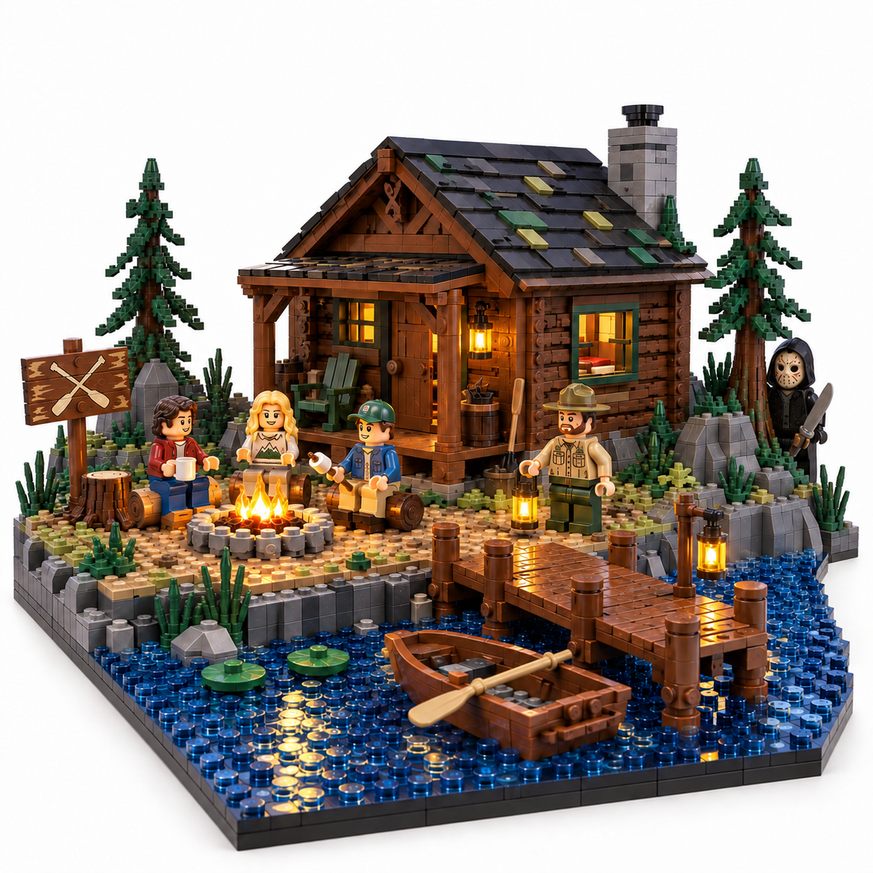 Midnight at Blackwater Camp Building Set 