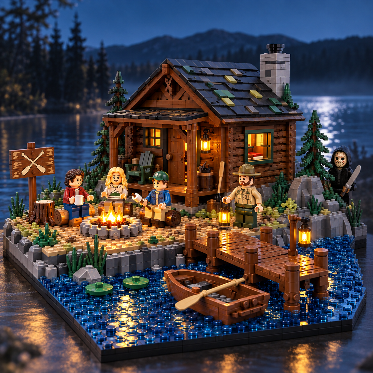 Midnight at Blackwater Camp Building Set 
