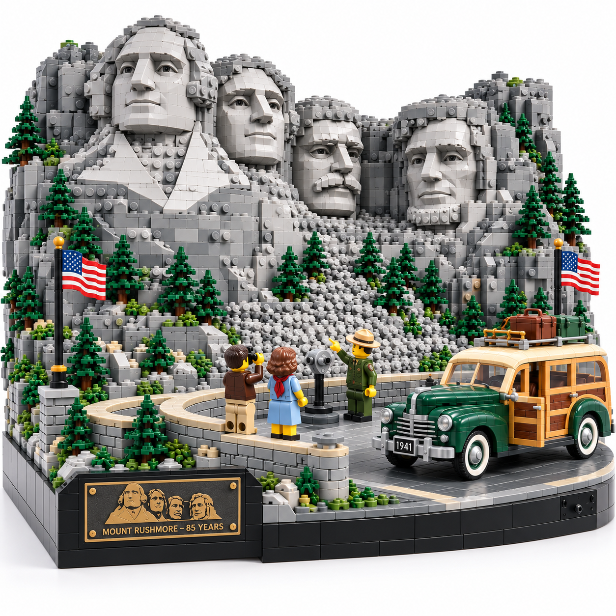 Mount Rushmore 85 Years National Landmark Collector Building Set