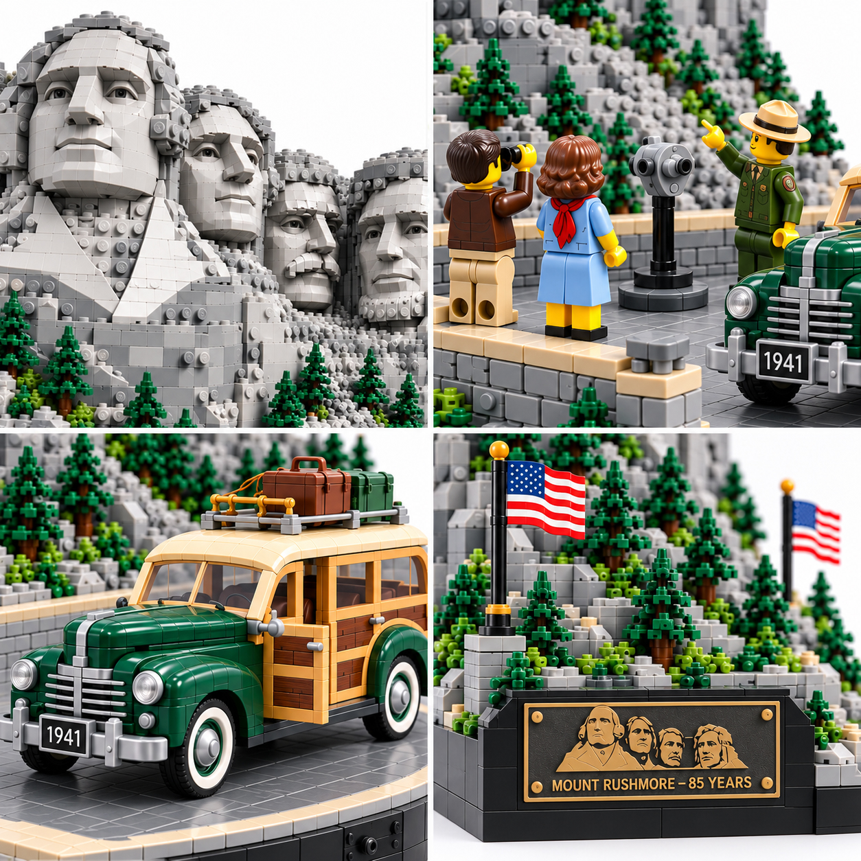 Mount Rushmore 85 Years National Landmark Collector Building Set