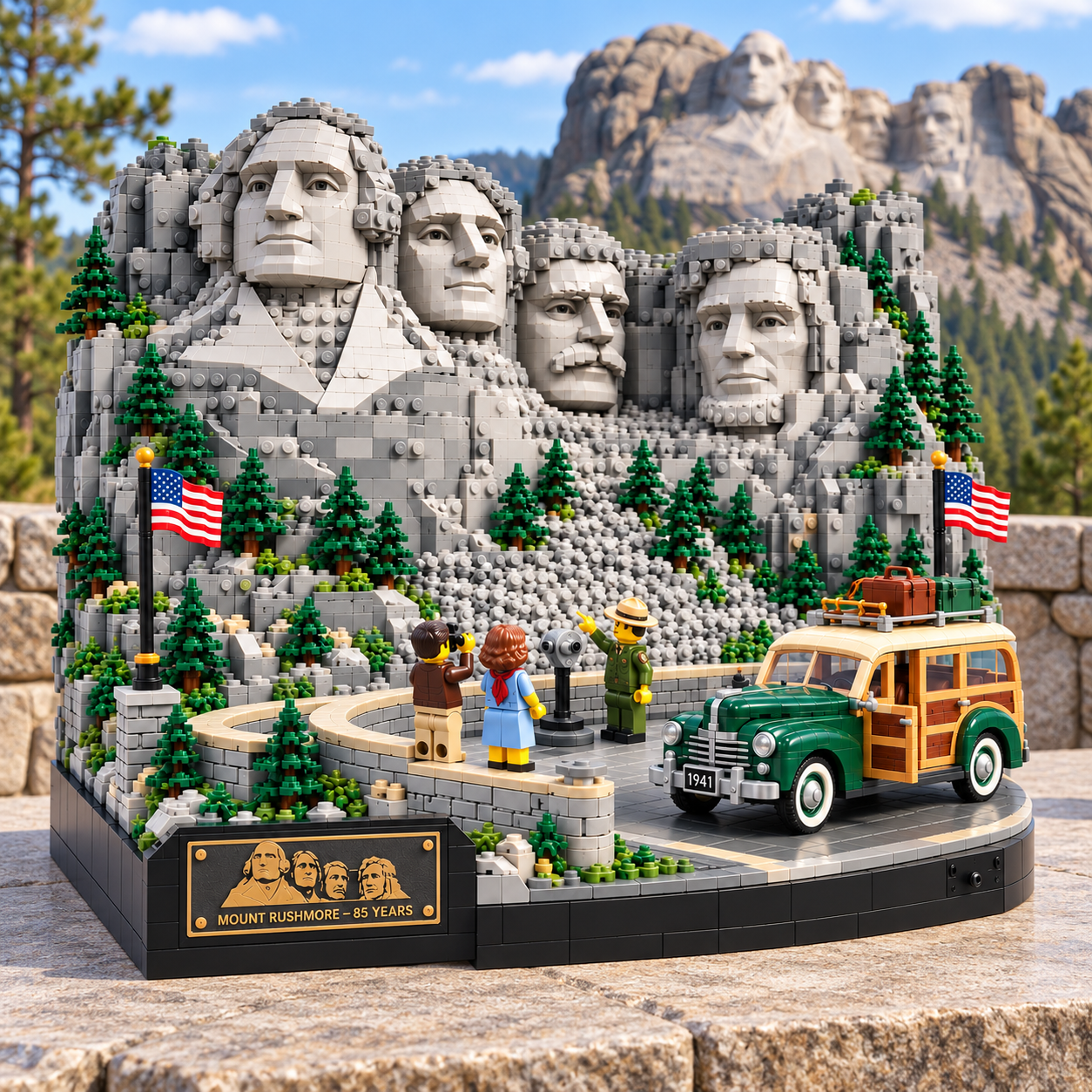 Mount Rushmore 85 Years National Landmark Collector Building Set