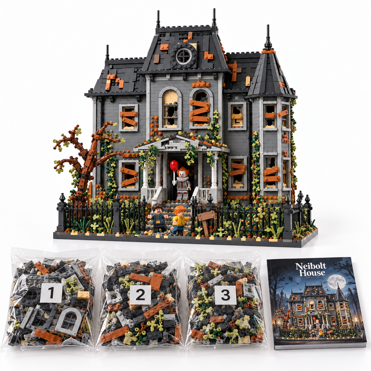 Neibolt House Building Block Set – Haunted Horror House Model