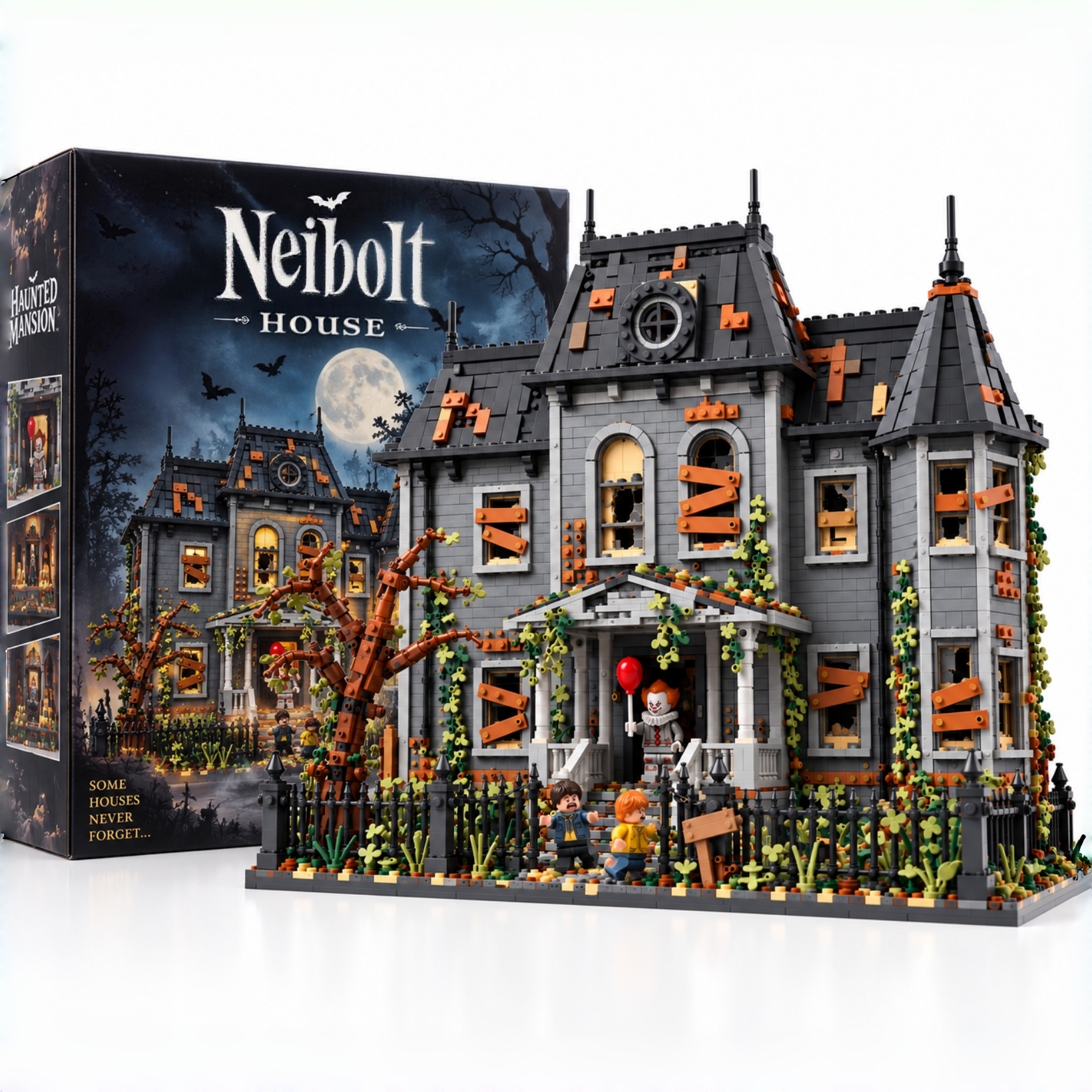 Neibolt House Building Block Set – Haunted Horror House Model
