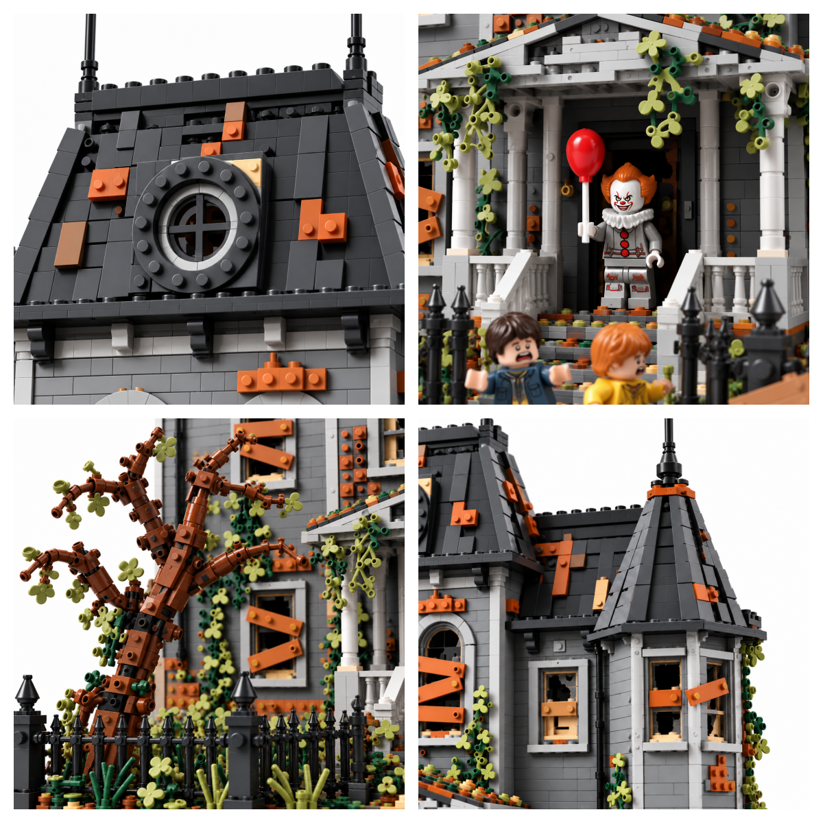 Neibolt House Building Block Set – Haunted Horror House Model
