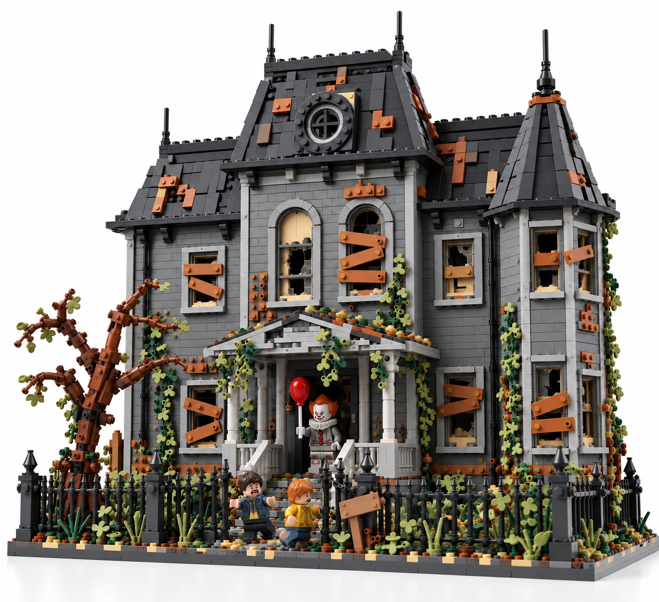 Neibolt House Building Block Set – Haunted Horror House Model