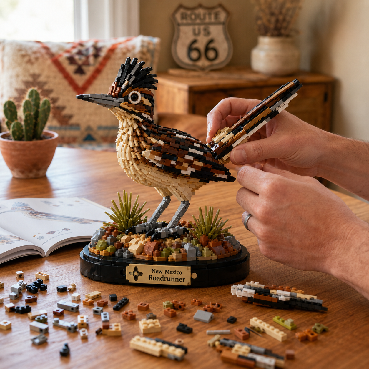 New Mexico Roadrunner Building Block Display Set