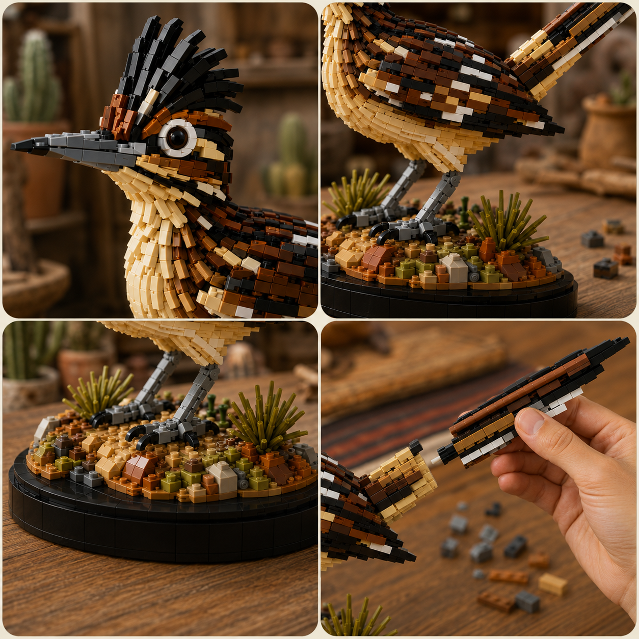 New Mexico Roadrunner Building Block Display Set