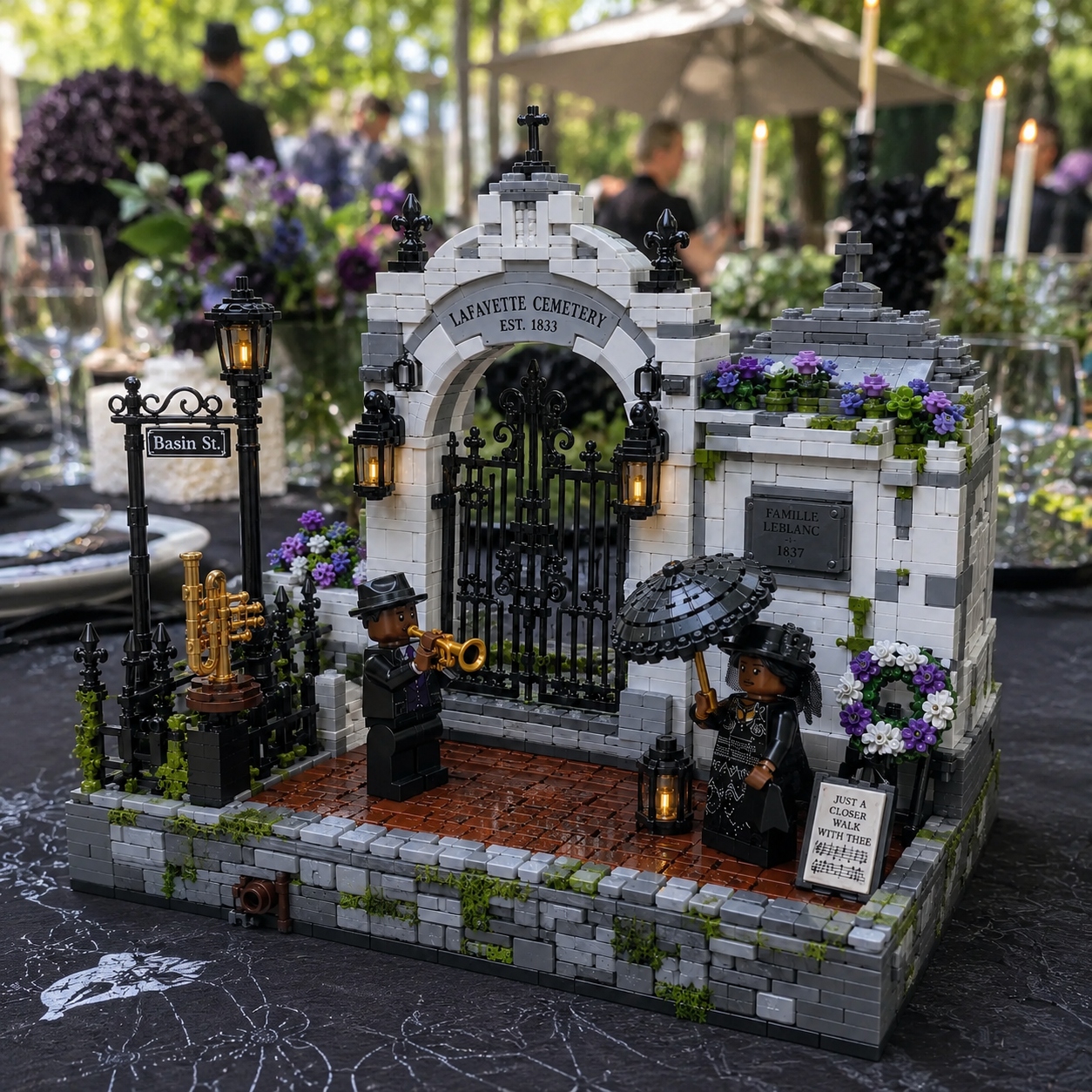 New Orleans Gothic Jazz Funeral Cemetery Gate Collector Building Set