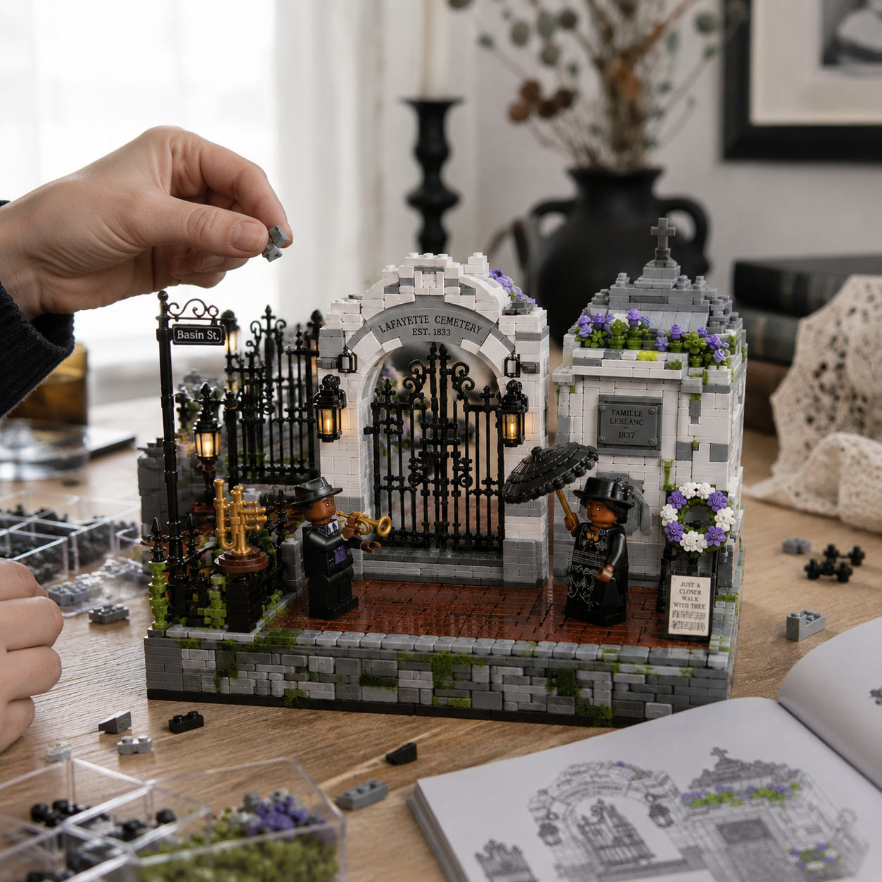 New Orleans Gothic Jazz Funeral Cemetery Gate Collector Building Set